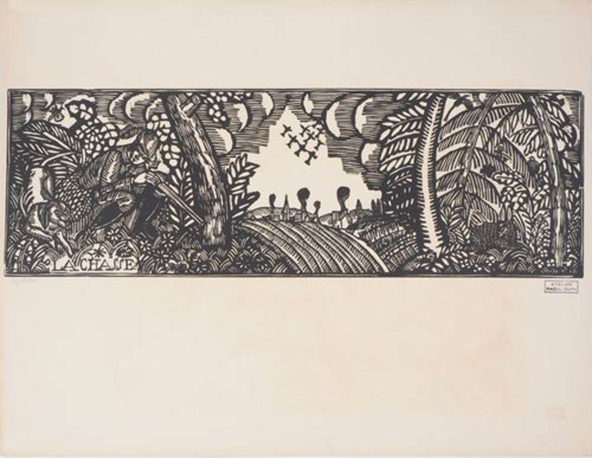 Raoul DUFY The Hunt, 1910 Original wood engraving on Vellum Signed with the stamp of [...]