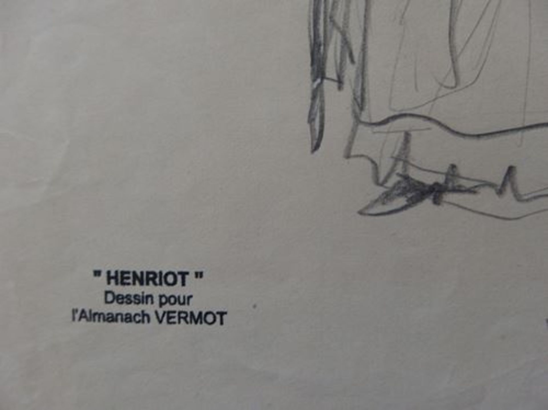 Henri MAIGROT dit HENRIOT (1857-1933) Study of an elegant woman Original drawing in [...] - Bild 3 aus 4