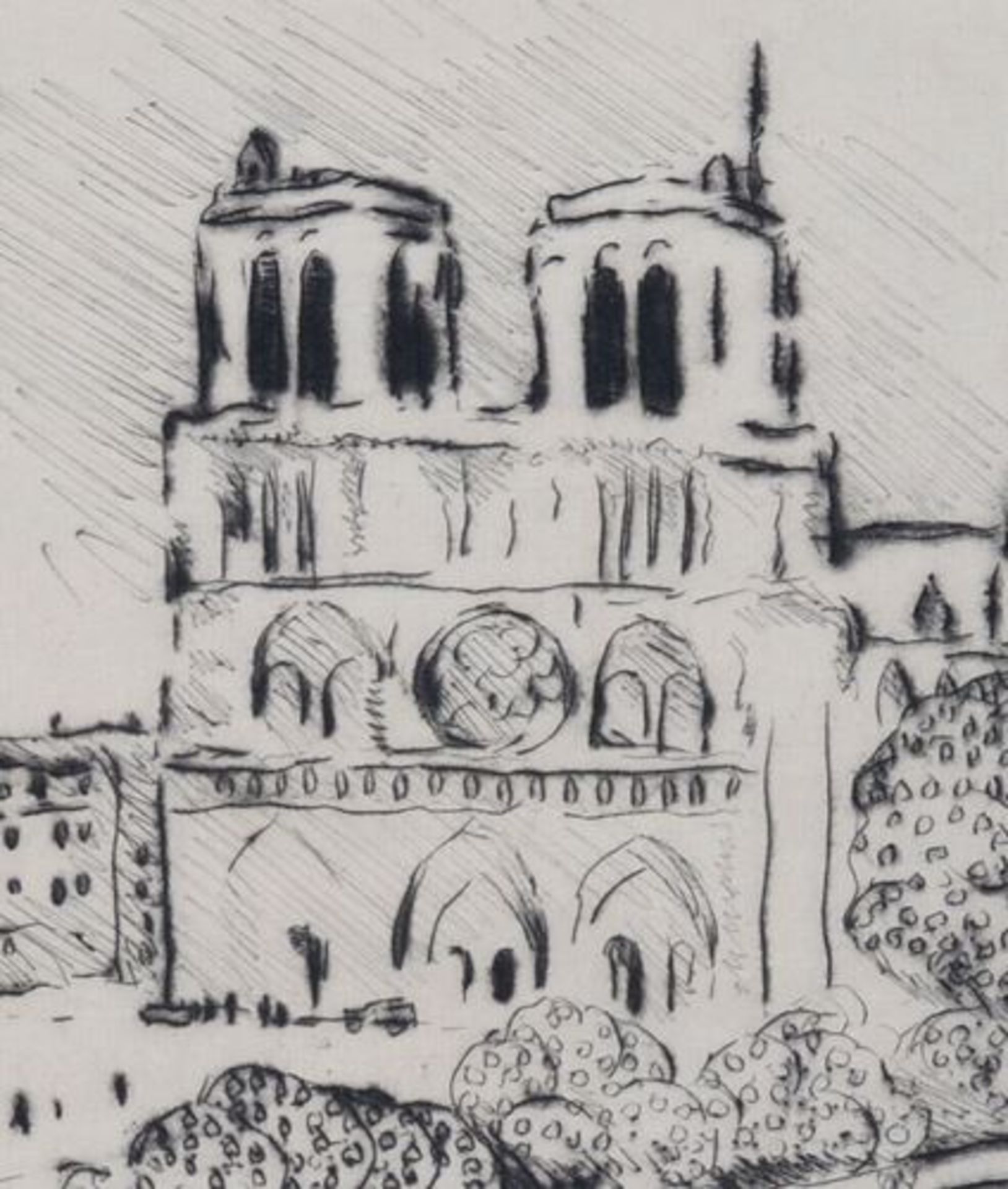Albert Marquet Notre-Dame et le quai Saint Michel, 1927 Etching, dry point Sheet [...] - Bild 4 aus 4