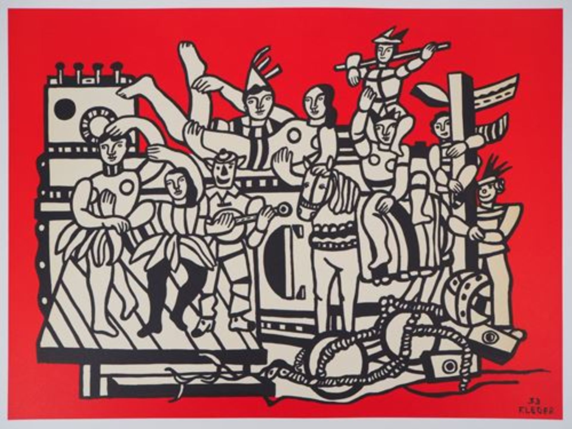 Fernand Léger (1881 - 1955) The great circus parade Colour lithograph Signed in the [...]