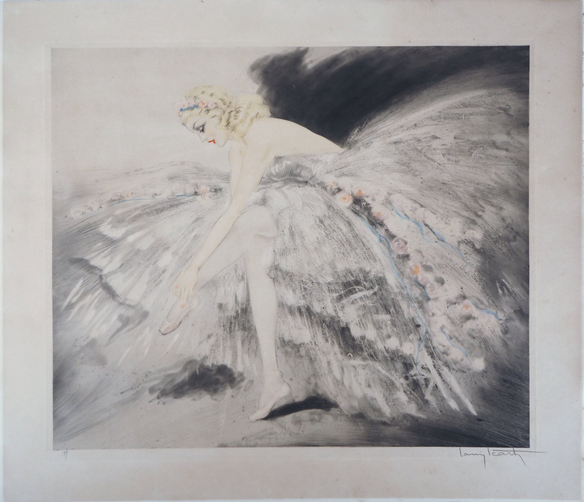 Louis ICART Music Hall, 1939 Engraving and aquatint on Rives Vellum Signed [...]