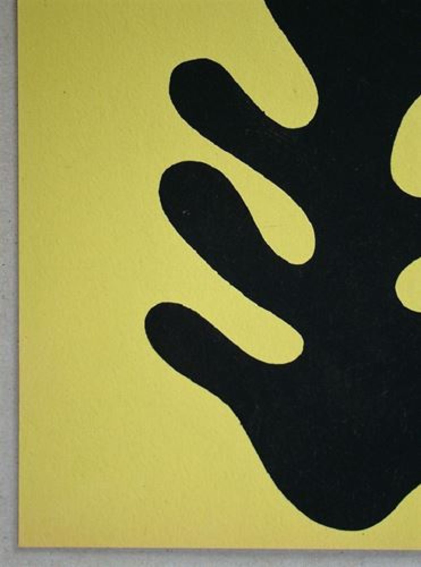 Stencil in black on yellow coloured wove paper, unsigned. Realized in the year 1957 [...] - Bild 5 aus 9