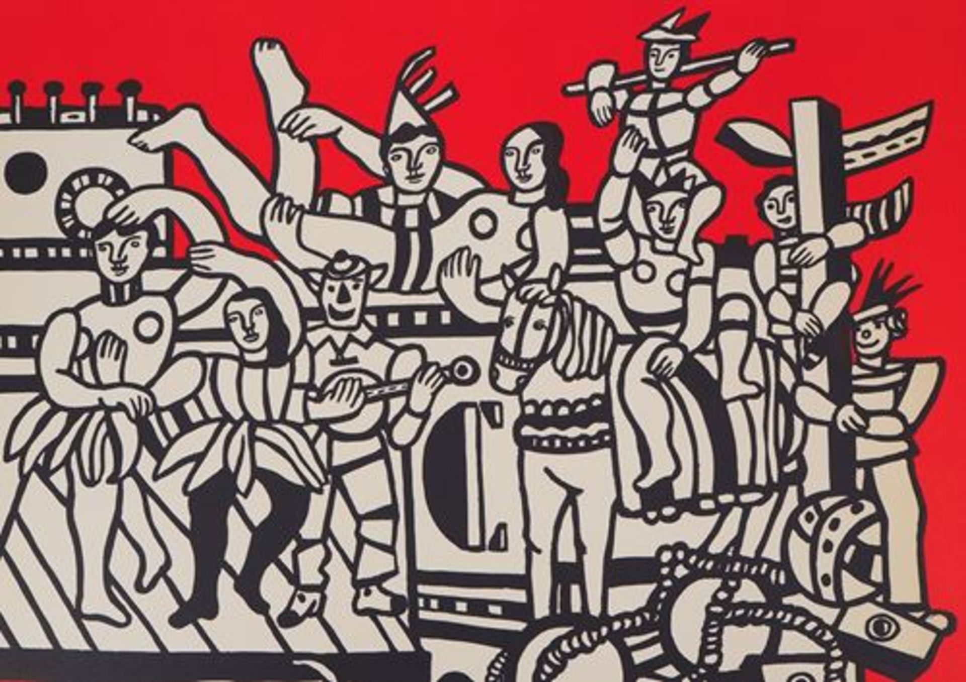 Fernand Léger (1881 - 1955) The great circus parade Colour lithograph Signed in the [...] - Bild 4 aus 7