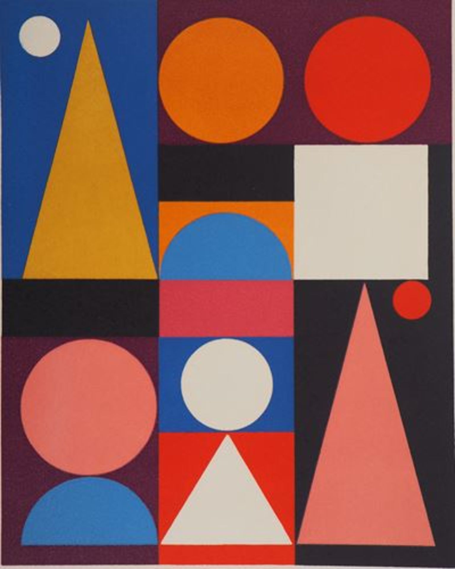 Auguste HERBIN Bird Composition, 1949 Original screenprint On Arches Vellum of 22.5 [...] - Bild 3 aus 3