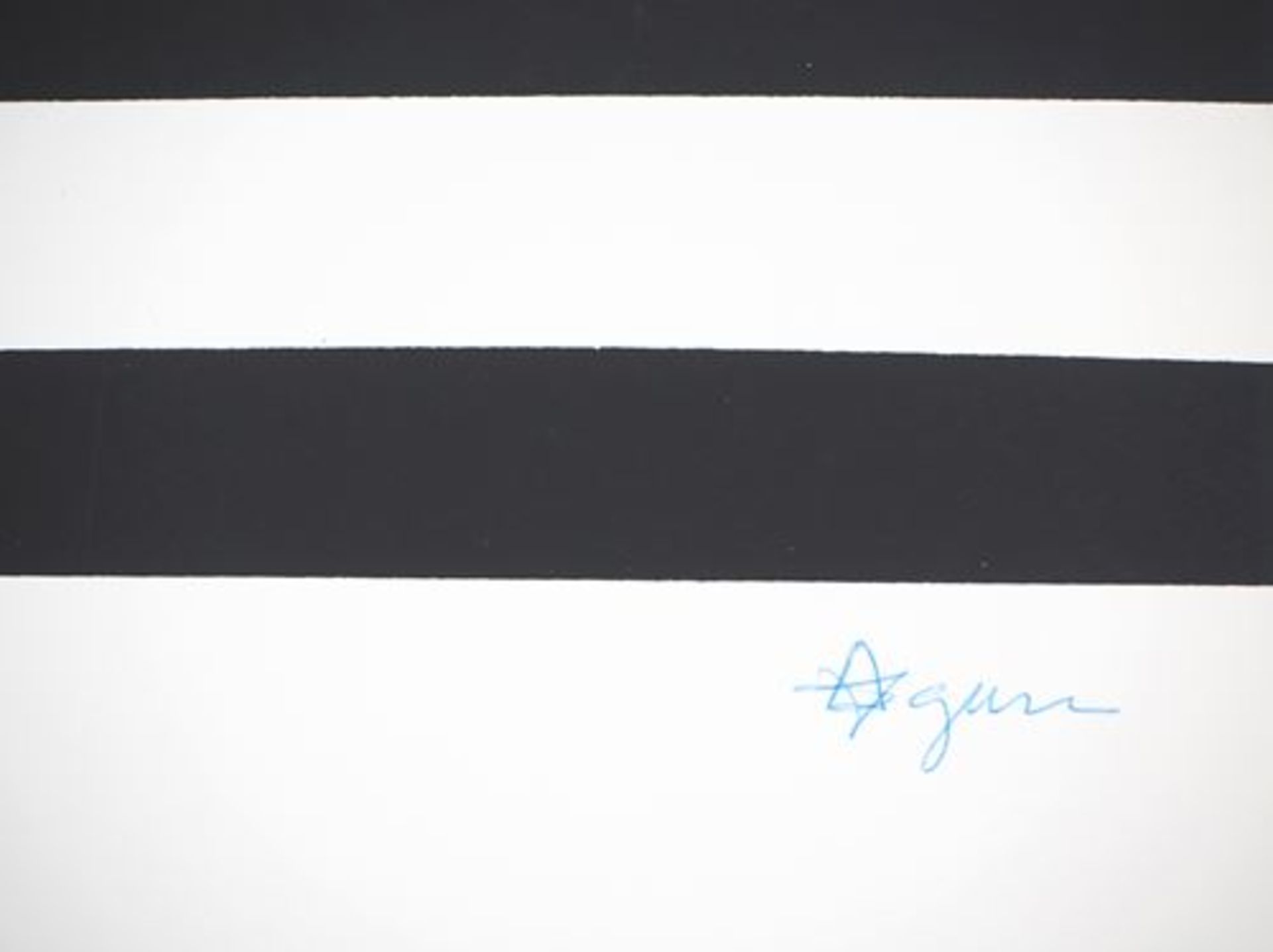 Yaacov AGAM Kinetic, Geometric Lines Original screenprint on thick paper Signed in [...] - Bild 2 aus 5