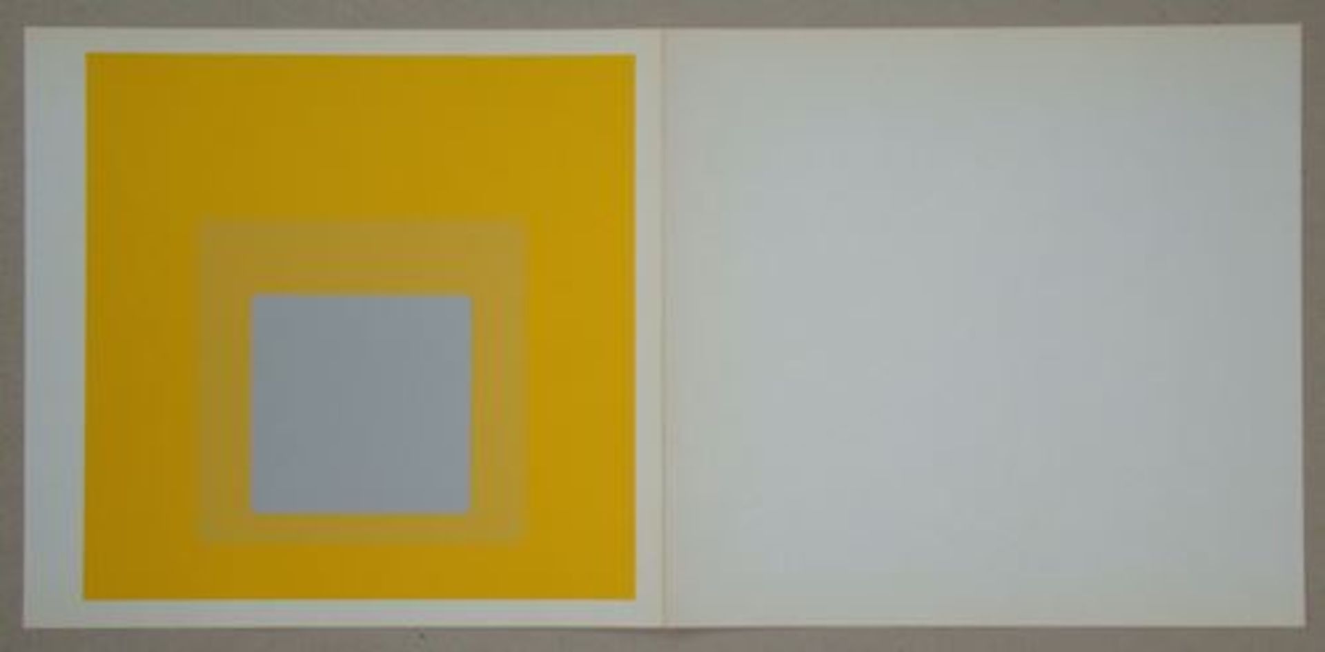 Silkscreenprint in 3 colours on strong wove paper. Title: Homage to the Square - [...] - Bild 8 aus 9