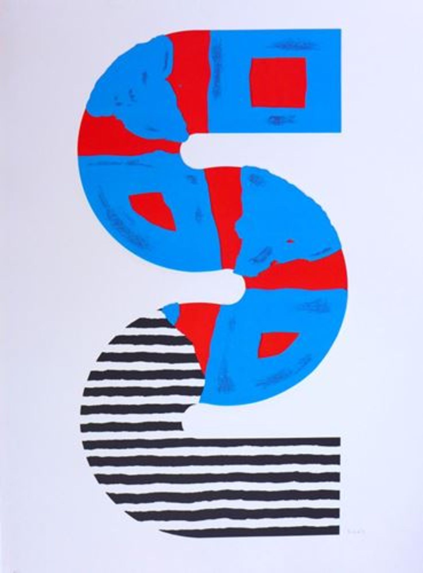 Kumi SUGAI S (Red and blue), 1990 Lithograph on Guarro paper Signed and numbered in [...]