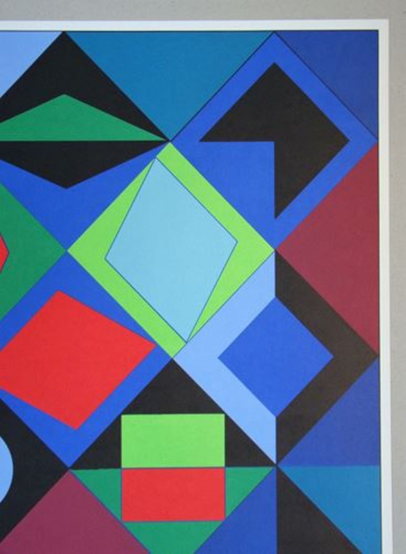 Victor VASARELY (after) Sikra, 1973 Serigraph in 8 colours on art [...] - Bild 5 aus 10