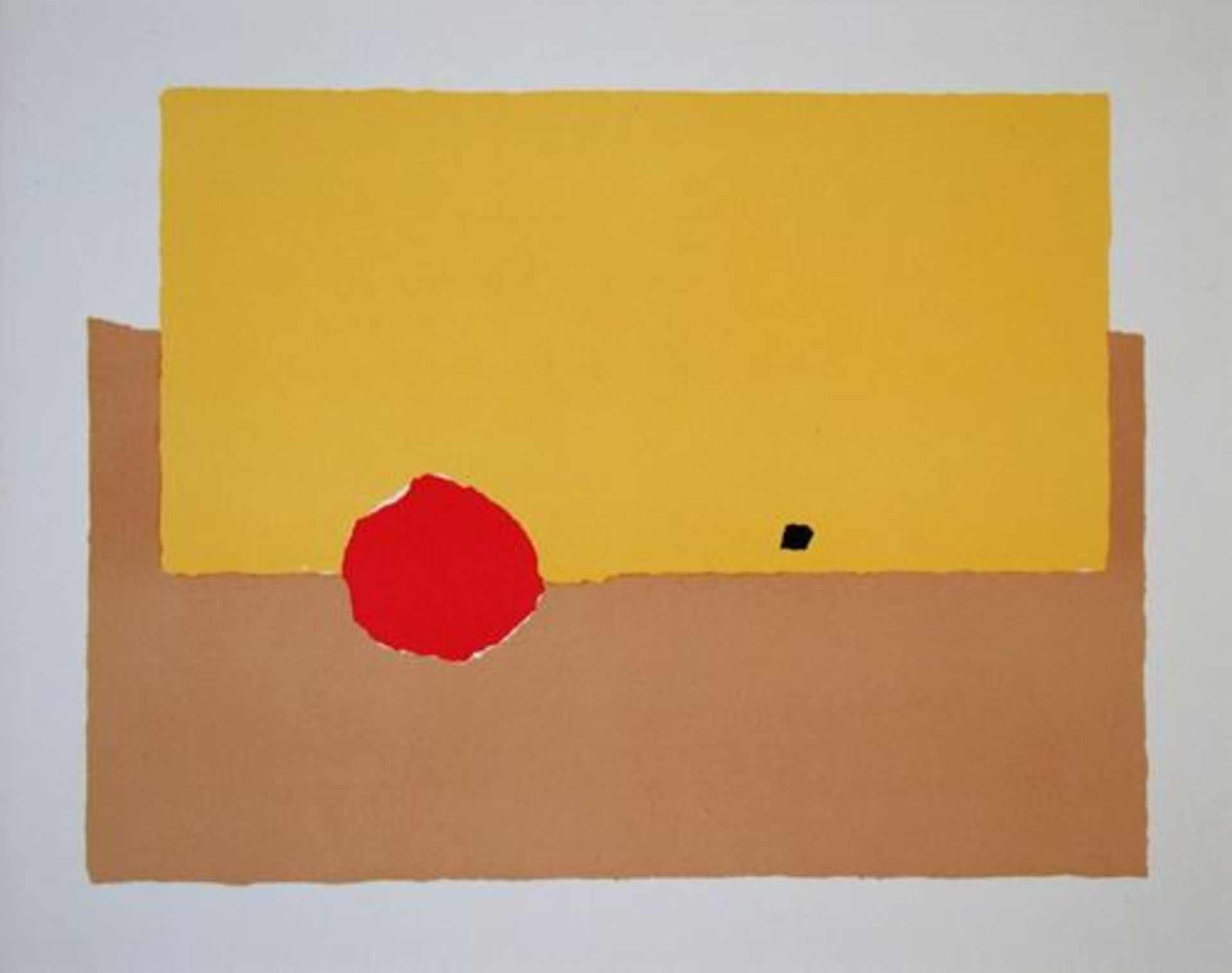 Nicolas DE STAËL (after) La pomme, 1965 Lithograph in 4 colours on fine wove [...]