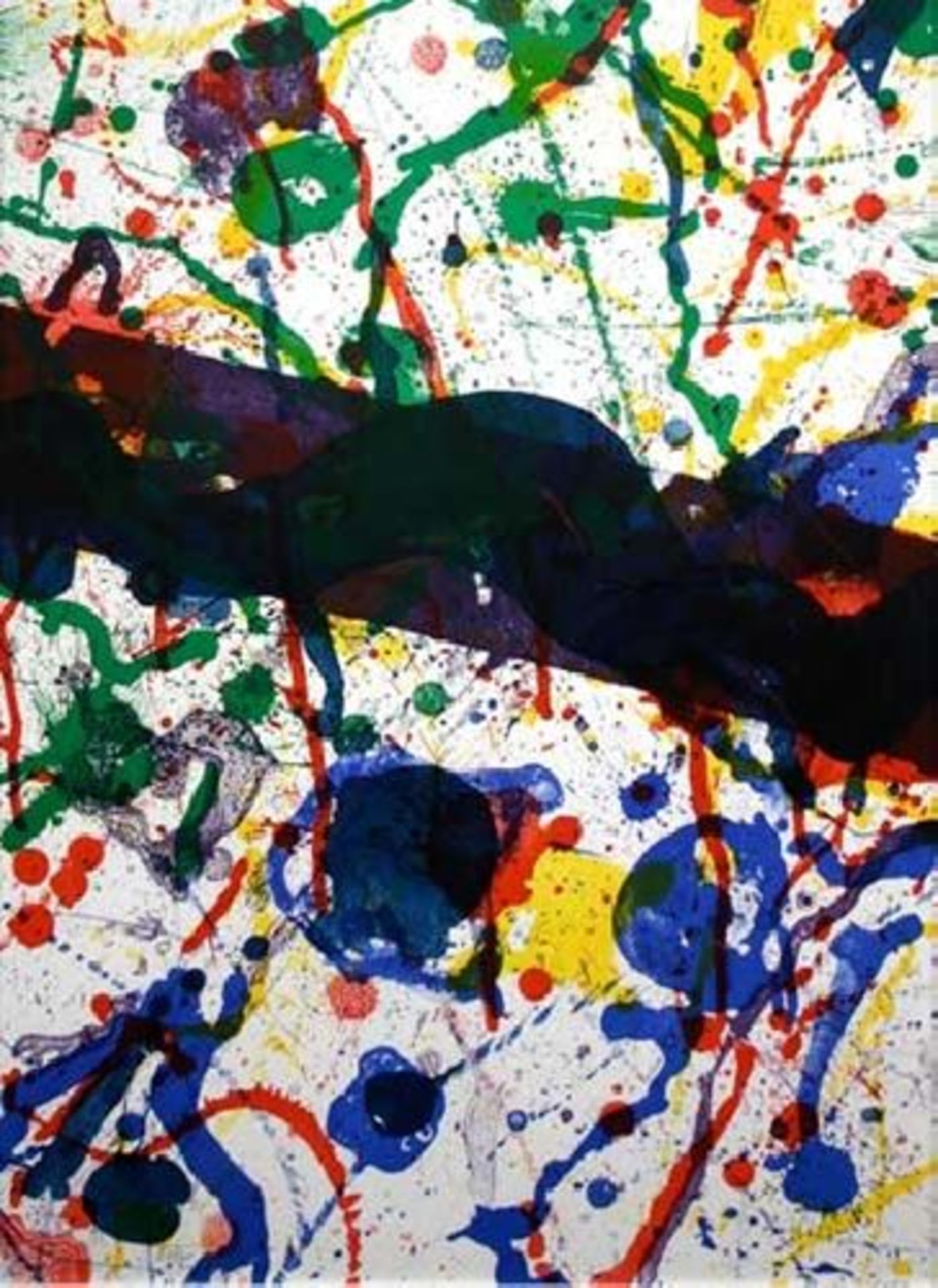 Sam FRANCIS Poem in the sky, 1973 Original lithograph Unsigned Bears the inscription [...]