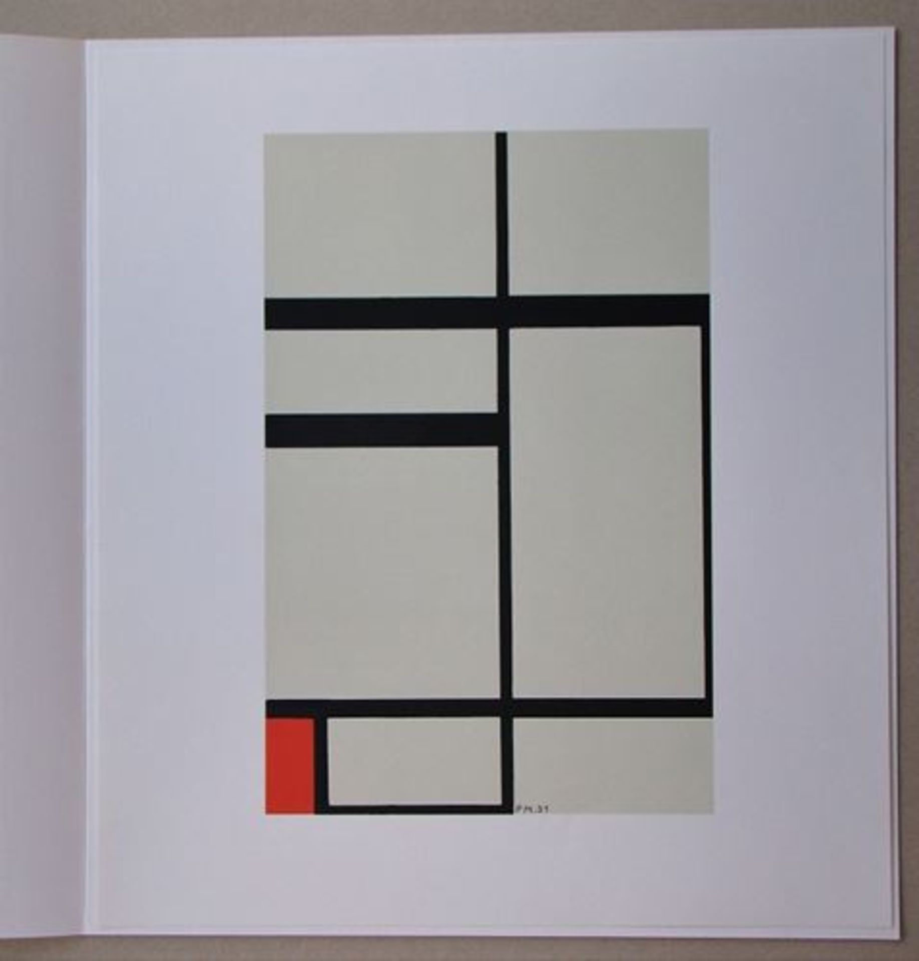 Piet MONDRIAN (after) Composition with red - 1931 Screenprint in 3 [...] - Bild 10 aus 10