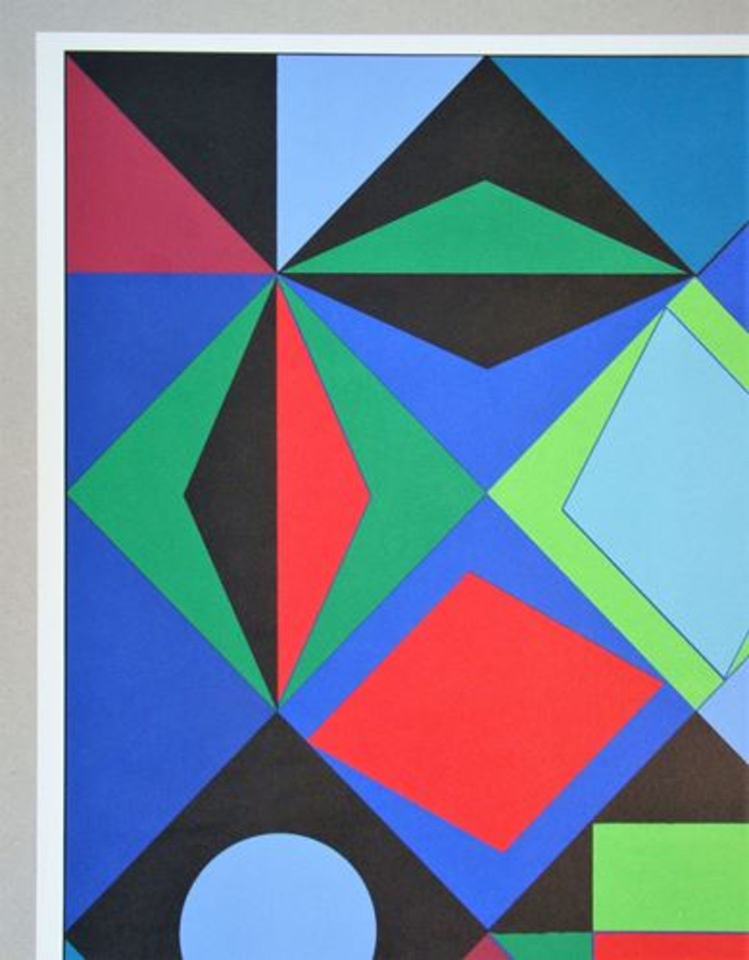 Victor VASARELY (after) Sikra, 1973 Serigraph in 8 colours on art [...] - Bild 4 aus 10