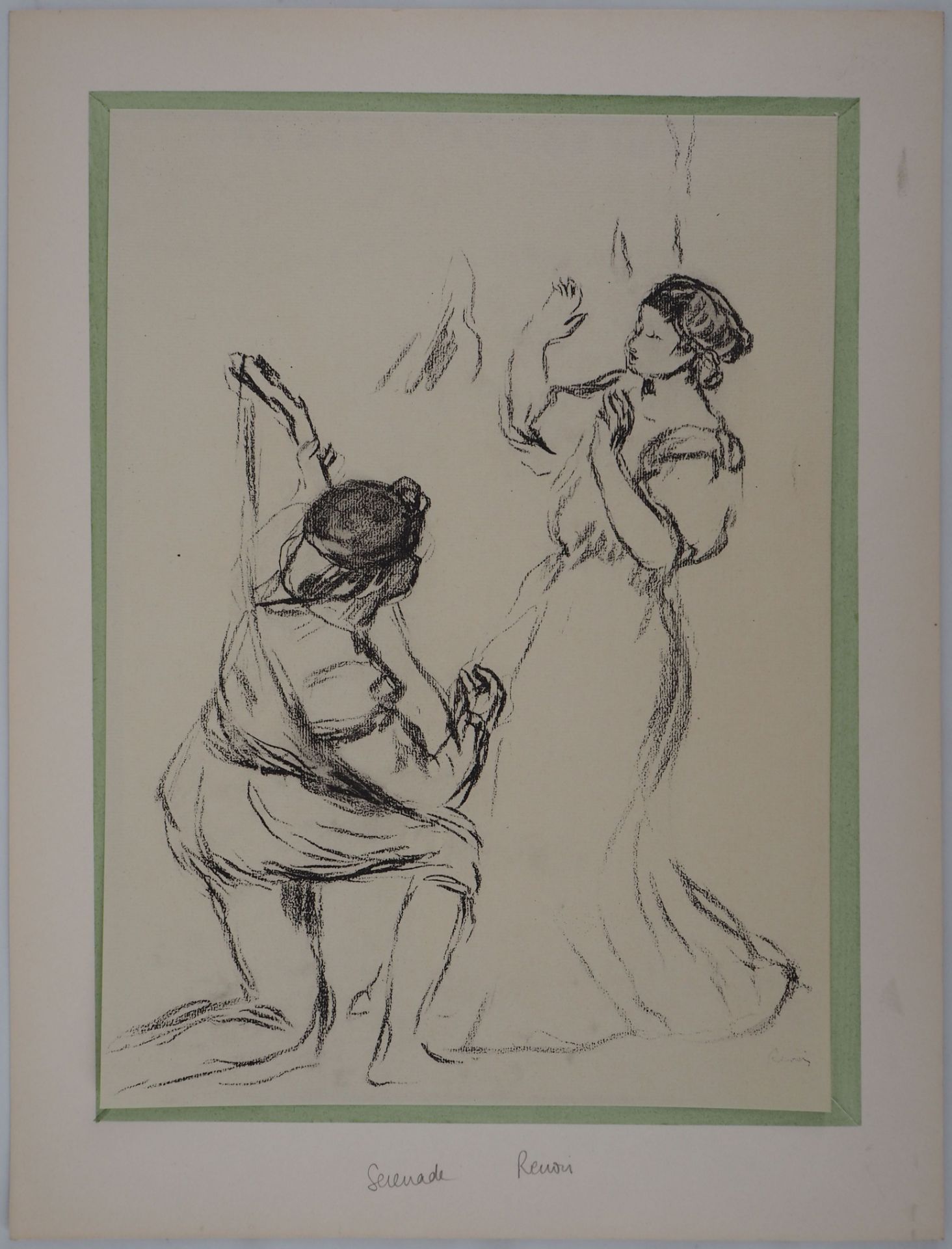 Auguste RENOIR (1841-1919) (After) Serenade Lithograph after a charcoal drawing On [...] - Bild 2 aus 9