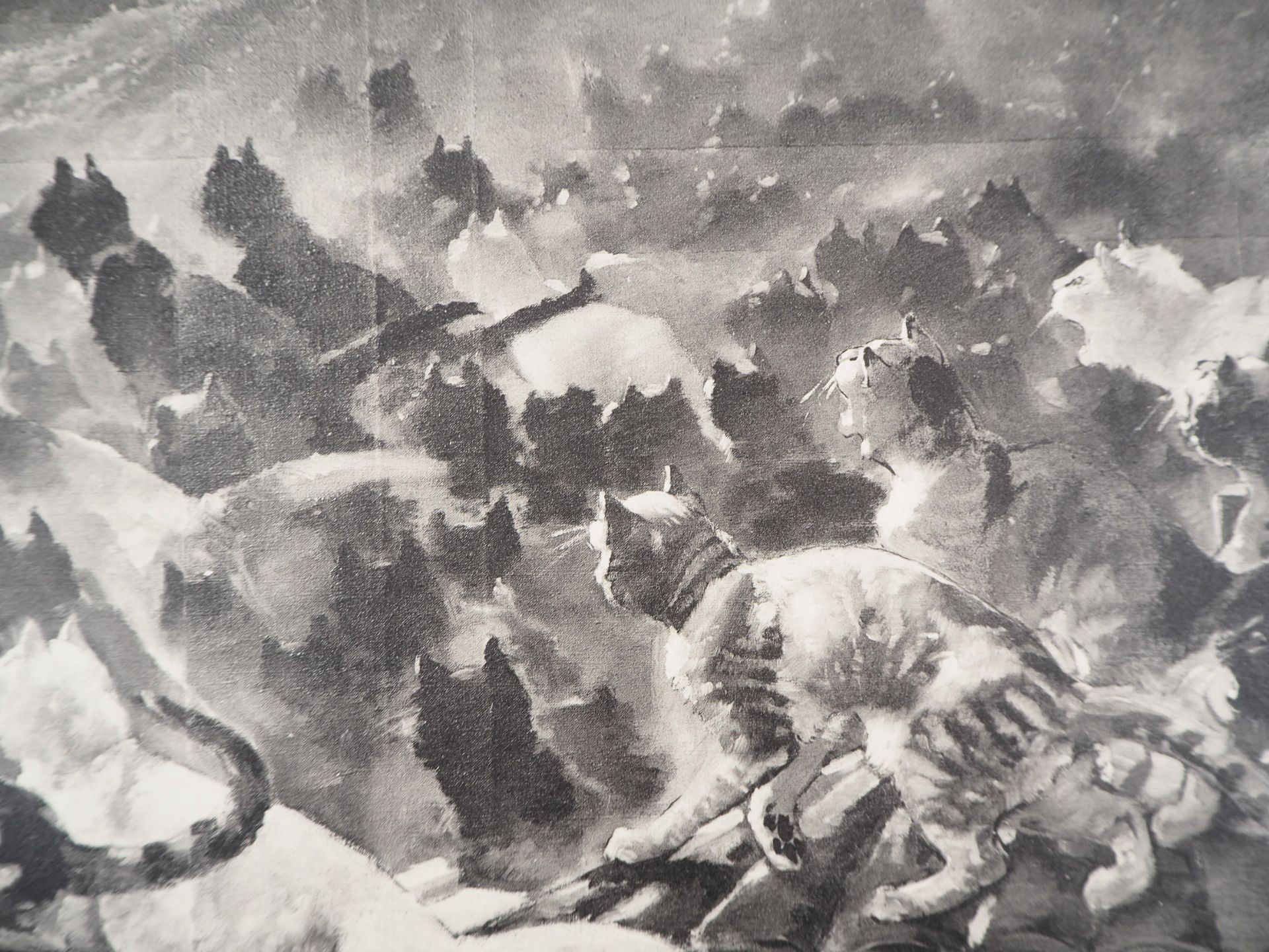 Théophile Alexandre Steinlen Les chats au clair de lune, 1933 Lithograph on [...] - Bild 4 aus 5