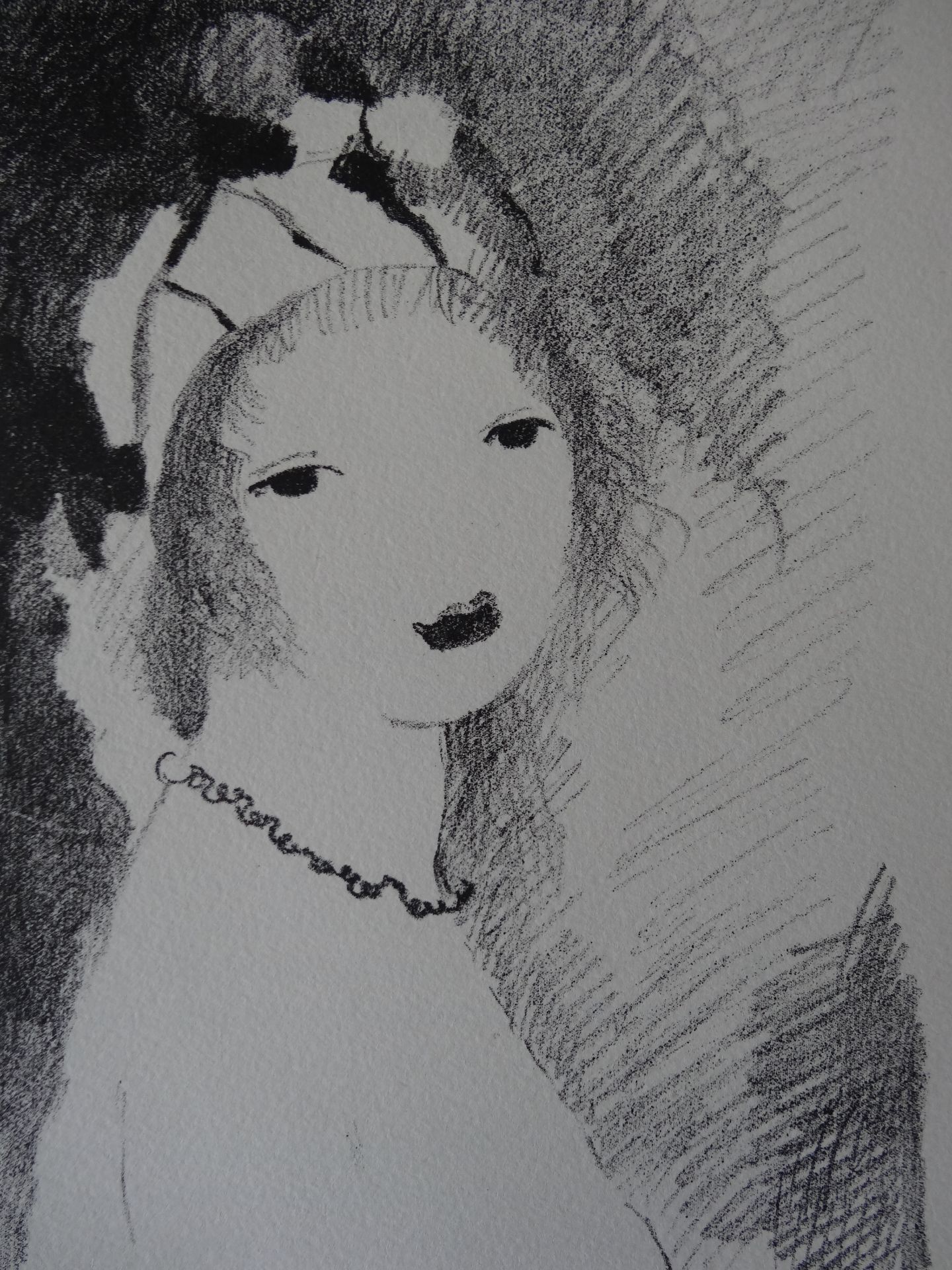 Marie LAURENCIN Young girl with necklace Original lithograph On Arches Vellum of 28 [...]