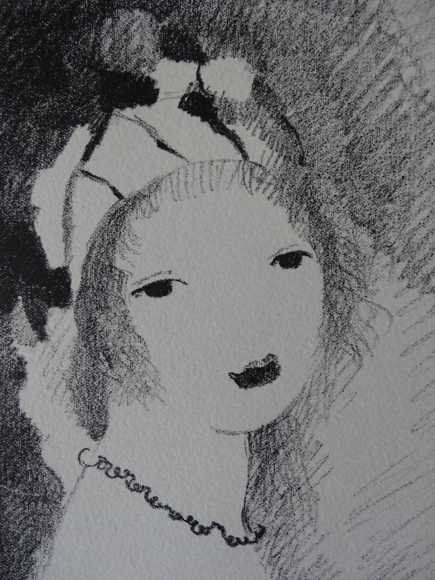 Marie LAURENCIN Young girl with necklace Original lithograph On Arches Vellum of 28 [...] - Bild 4 aus 4