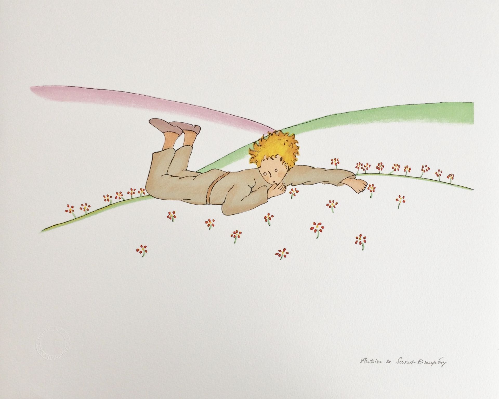 Antoine de SAINT-EXUPERY (after) Le Petit Prince Set of 3 colour lithographs [...] - Bild 3 aus 3