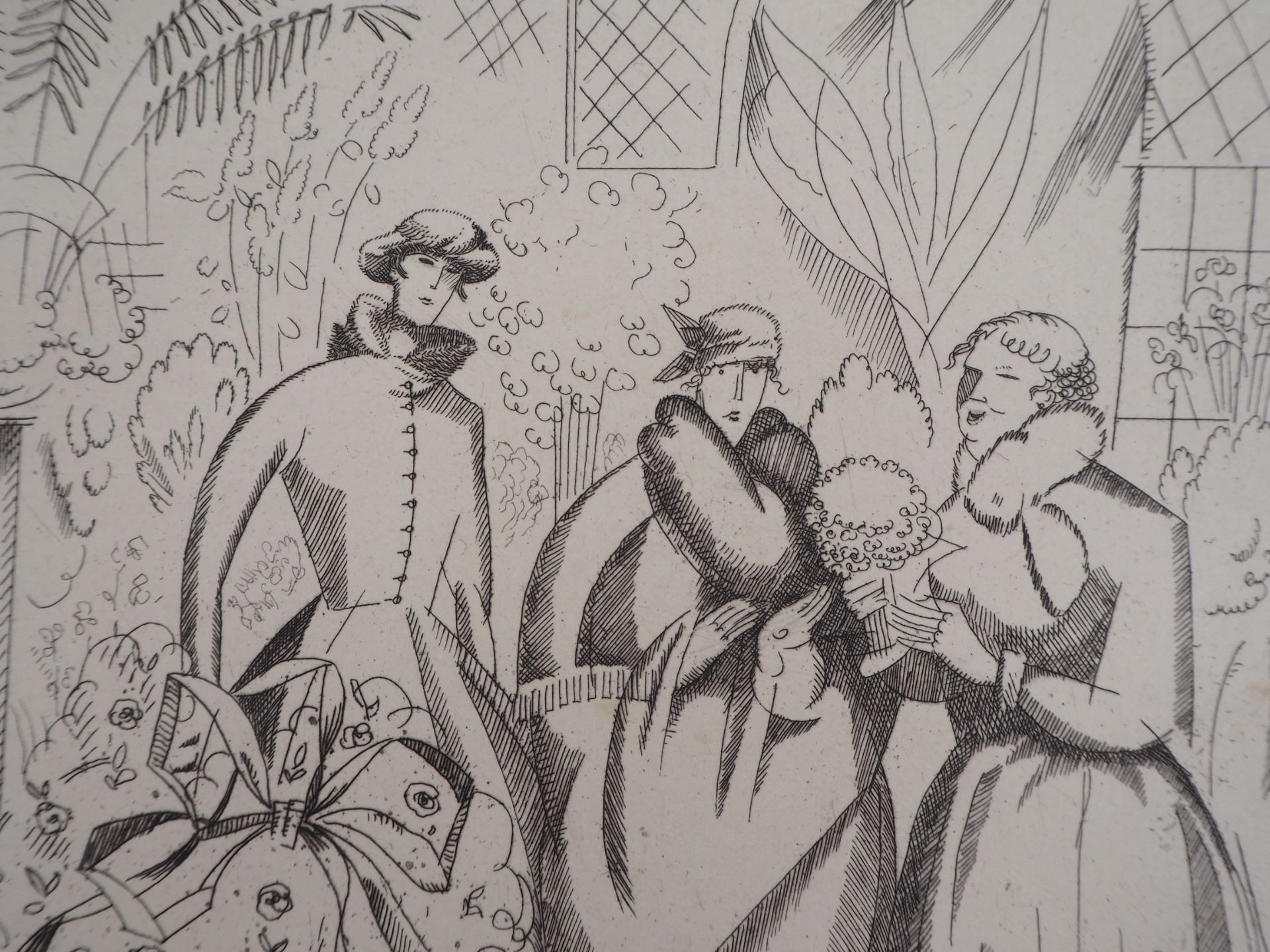 Jean Émile LABOUREUR Chez la fleuriste, 1920 Original engraving Signed in [...] - Bild 4 aus 8