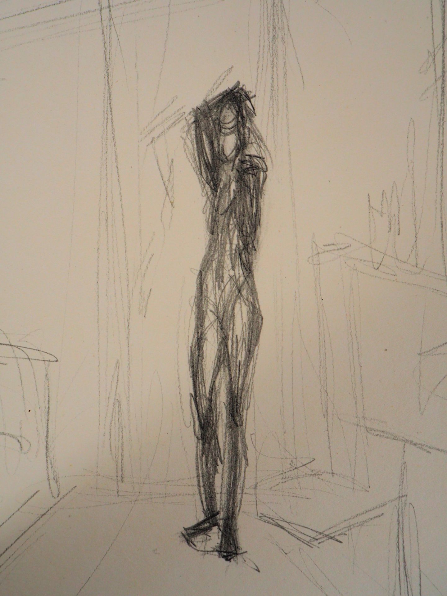 Alberto GIACOMETTI (1901-1966) (after) Le modèle, 1963 Lithograph after an [...] - Bild 4 aus 4