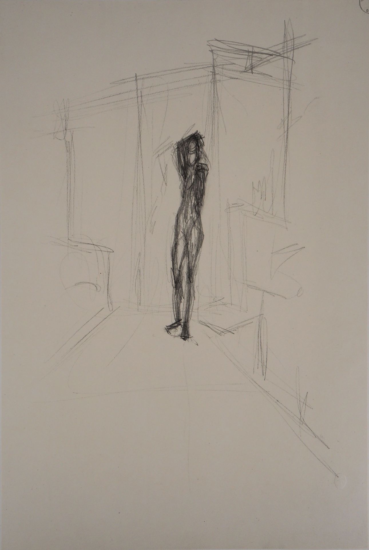 Alberto GIACOMETTI (1901-1966) (after) Le modèle, 1963 Lithograph after an [...]