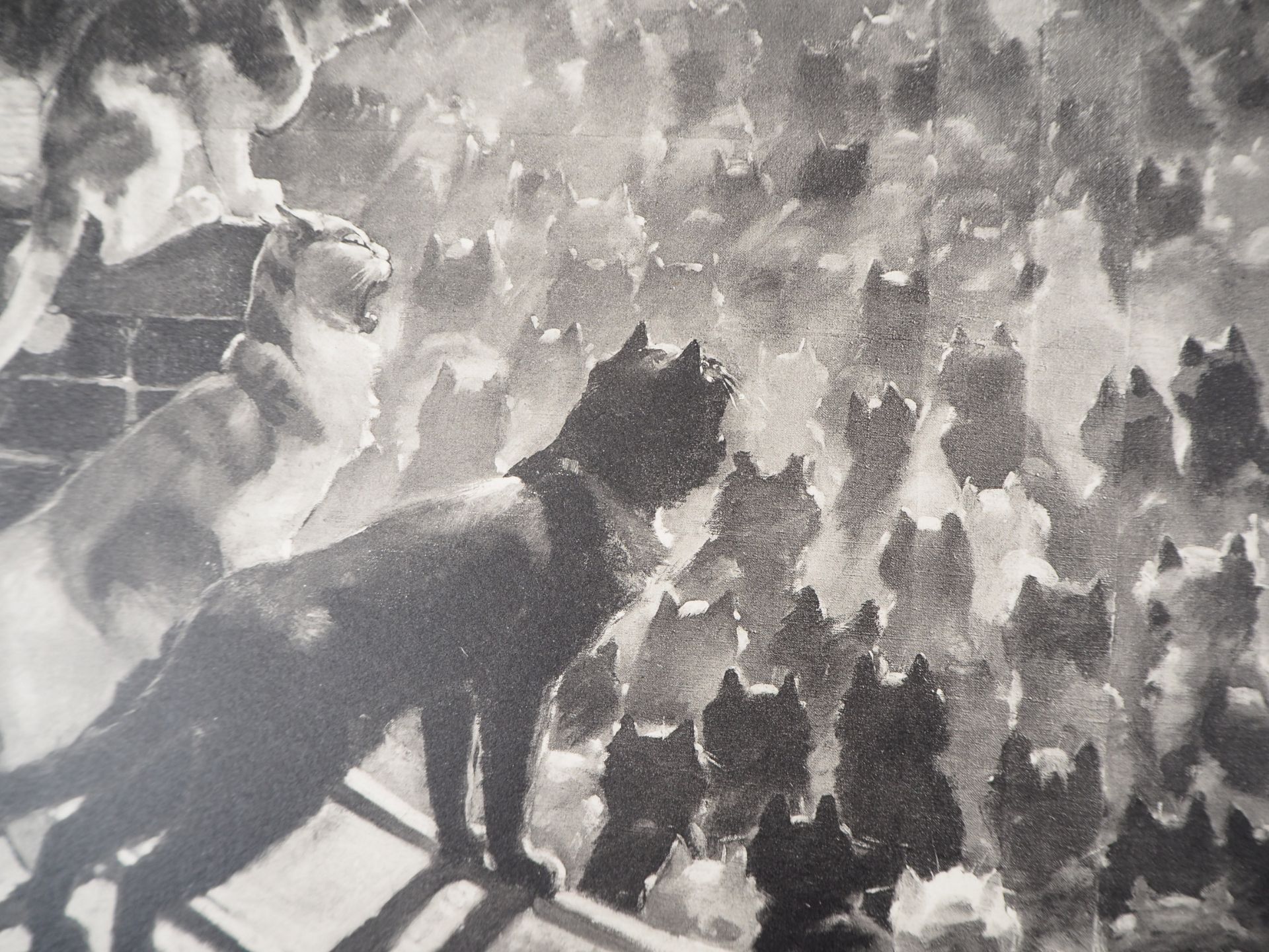 Théophile Alexandre Steinlen Les chats au clair de lune, 1933 Lithograph on [...] - Bild 5 aus 5