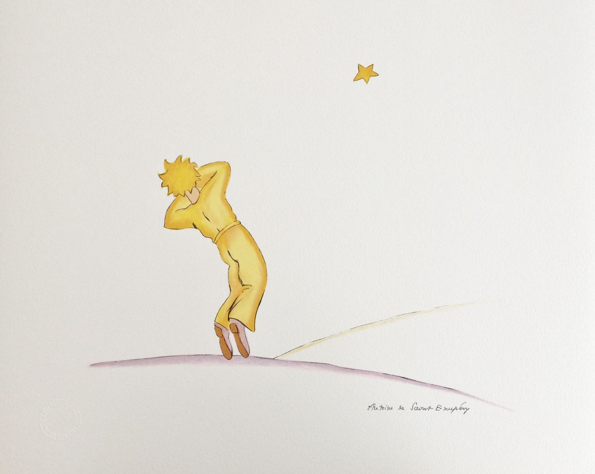 Antoine de SAINT-EXUPERY (after) Le Petit Prince Set of 3 colour lithographs [...] - Bild 2 aus 3