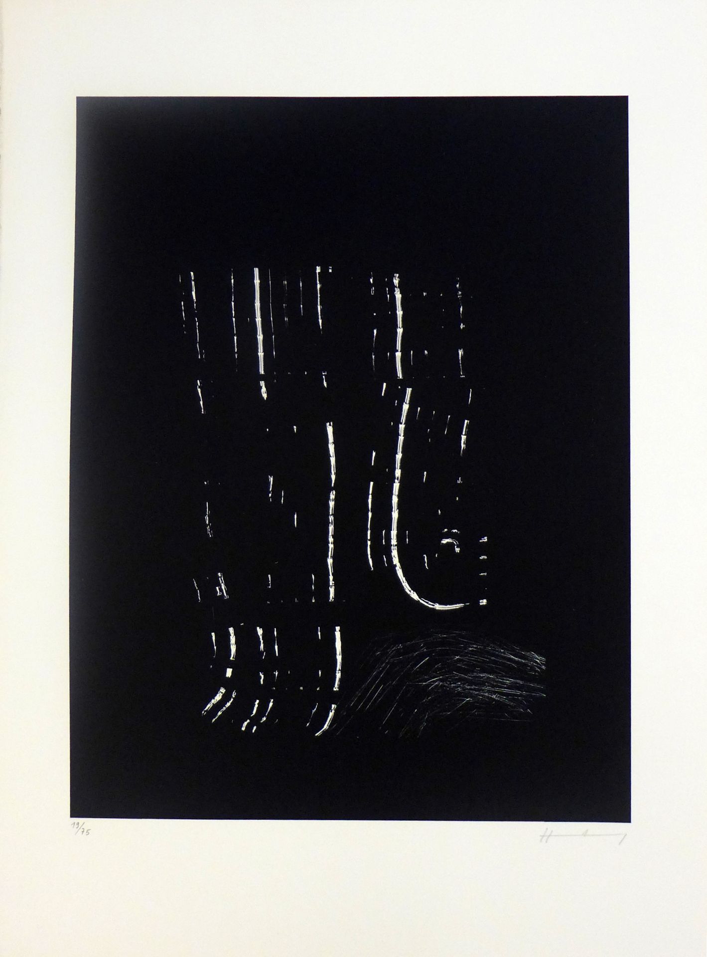 Hans Hartung AL 4, 1977 Lithograph on Guarro paper Signed and numbered in pencil by [...]