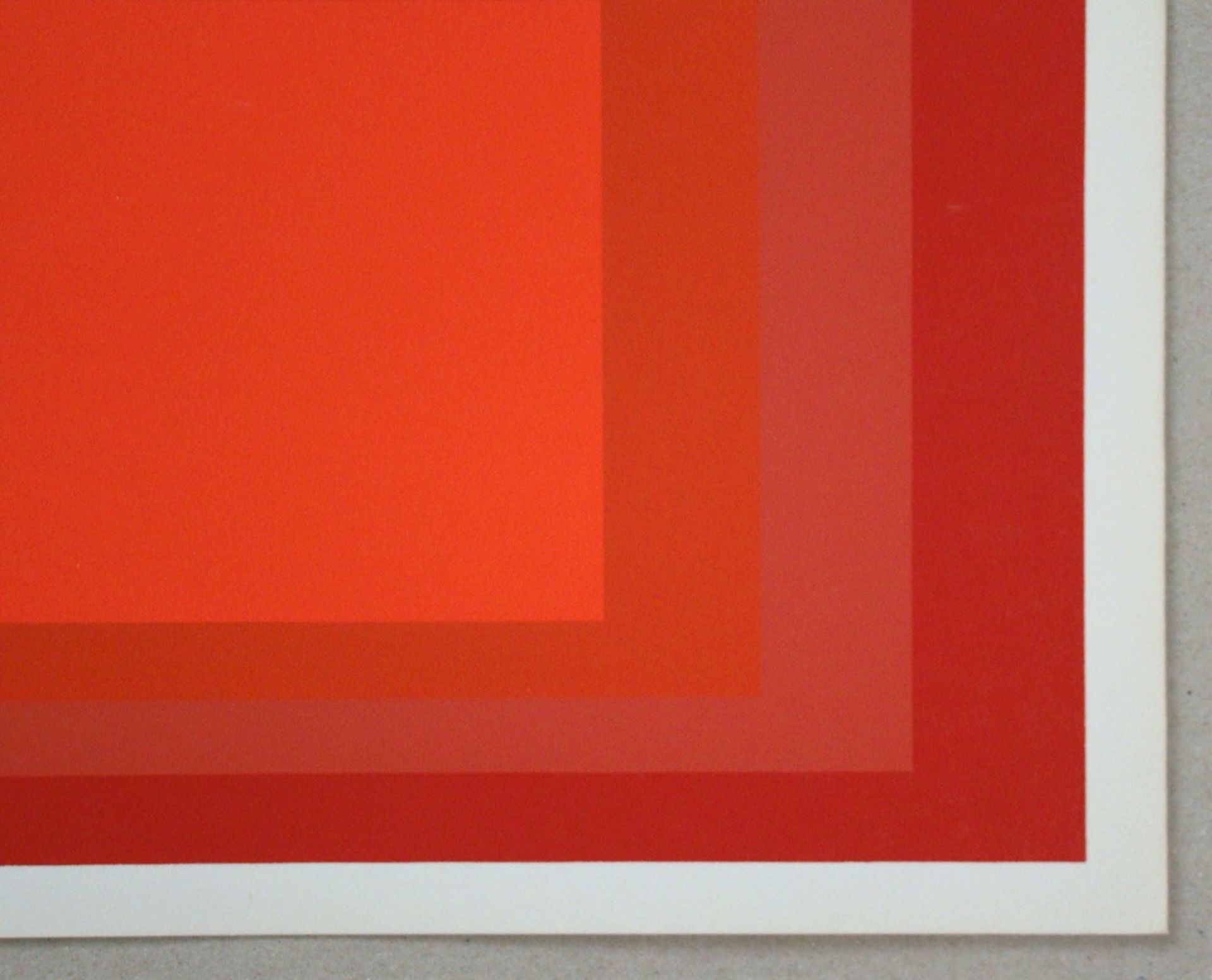 Silkscreenprint in 4 colours on strong wove paper. Title: Homage to the Square - [...] - Bild 5 aus 9