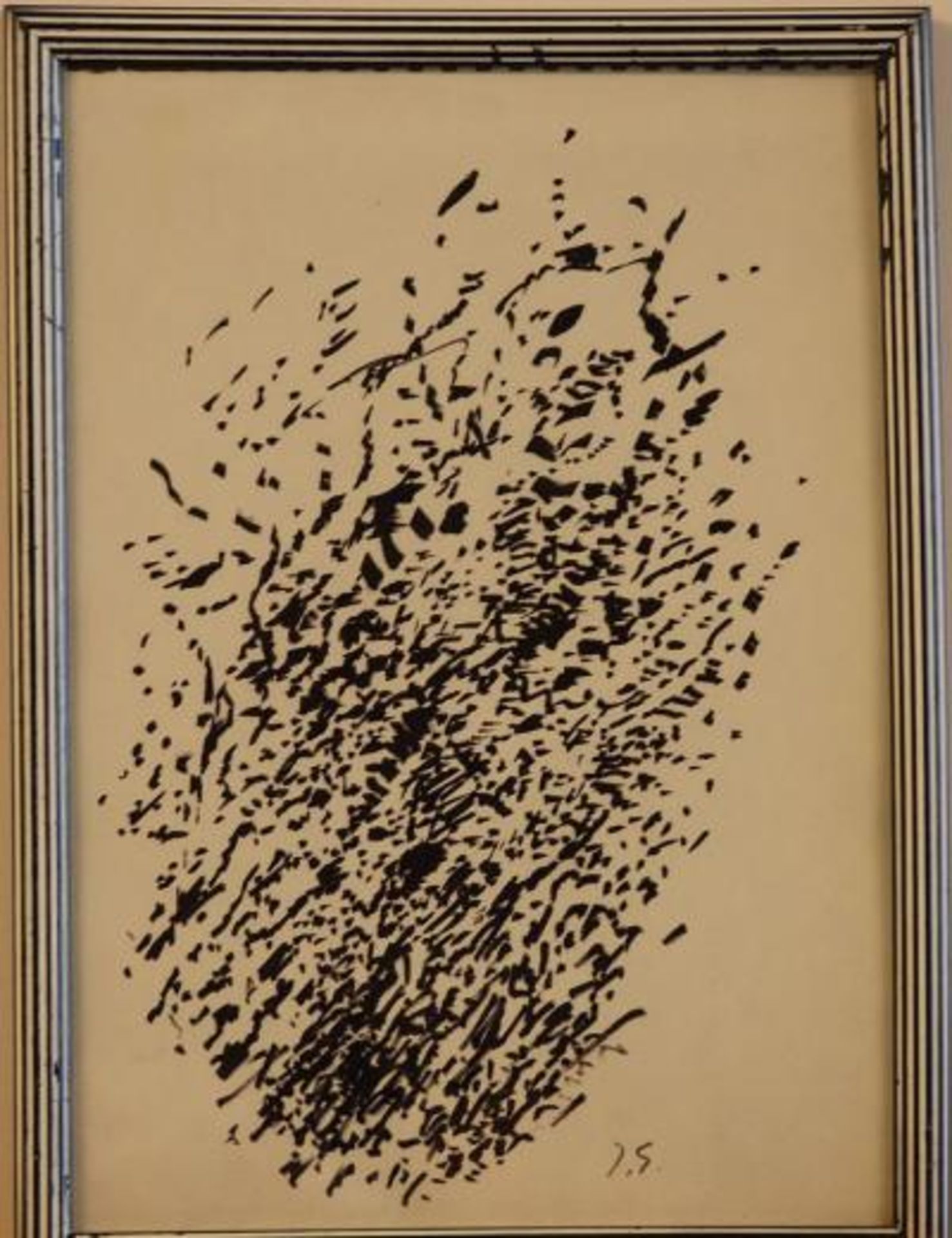 Jacques Germain - Sans Titre Ink on paper Hand signed by the artist Unique [...] - Bild 2 aus 2