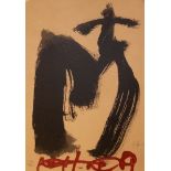 Antoni TAPIES M.ojos y cruz, 1999 Lithograph on stiff paper Signed in [...]