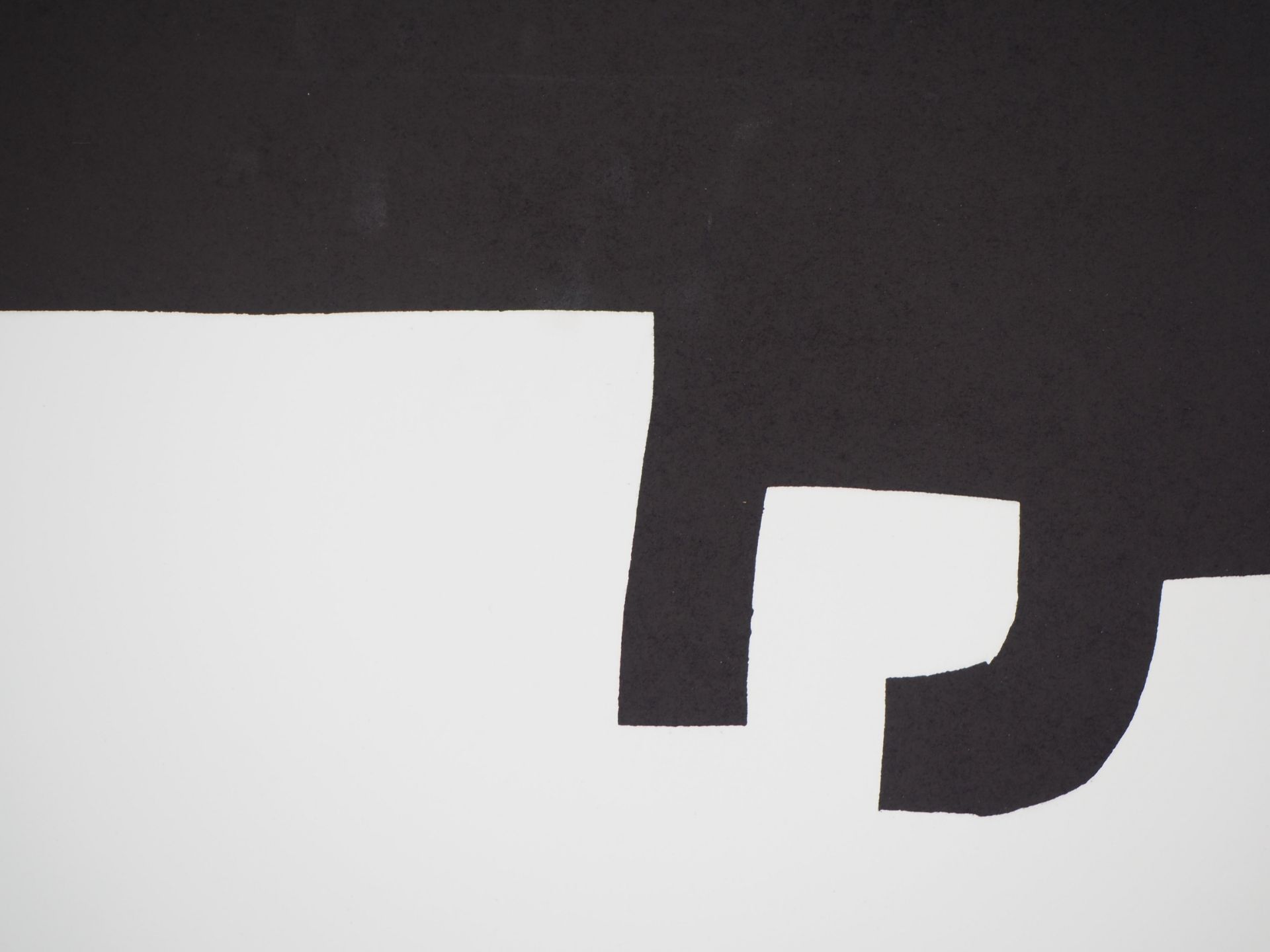 Eduardo CHILLIDA (1924-2002) Black and white abstraction Vintage Lithographic [...] - Bild 2 aus 5