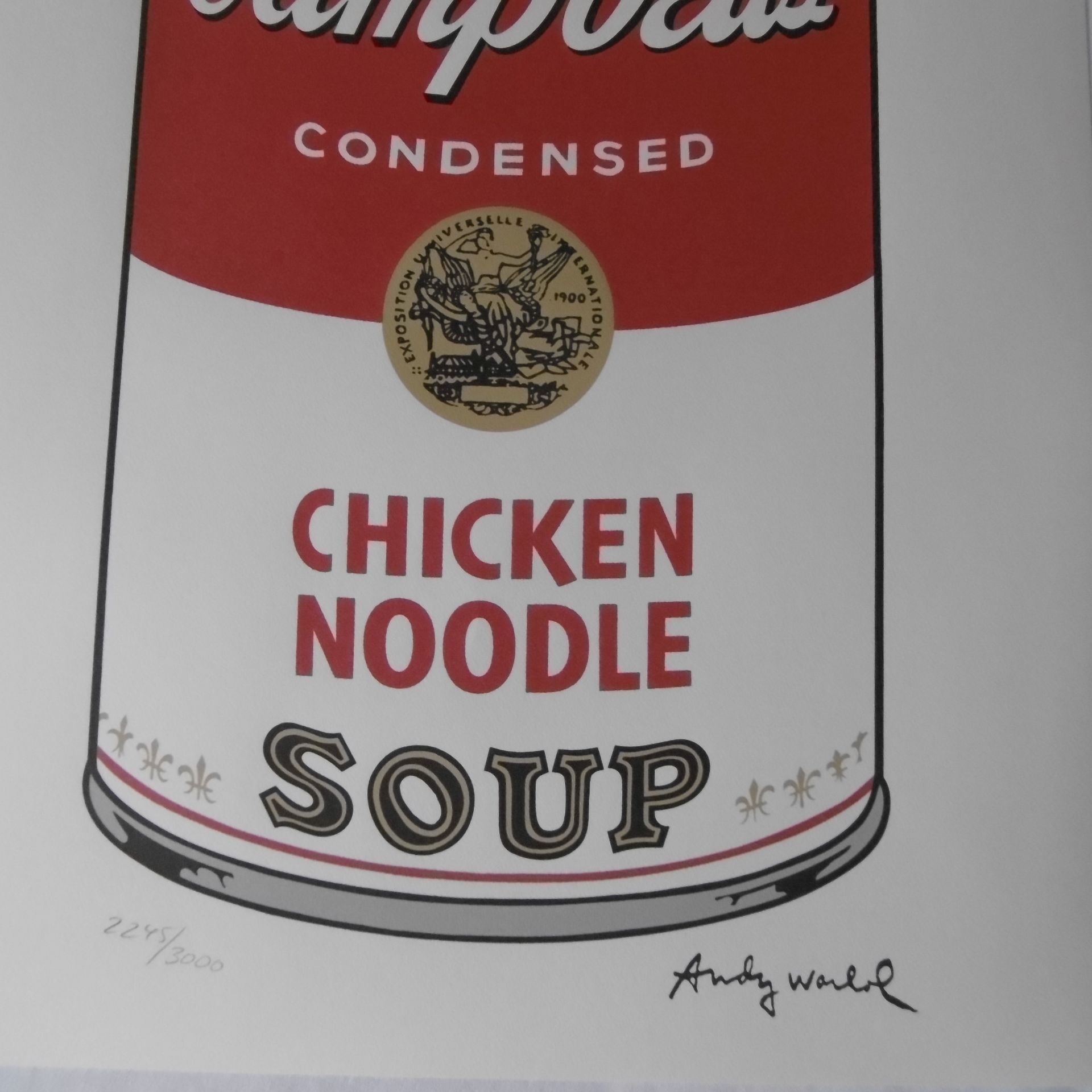 Andy WARHOL (after) Campbell soup chicken noodle Lithograph after the work of the [...] - Bild 2 aus 3