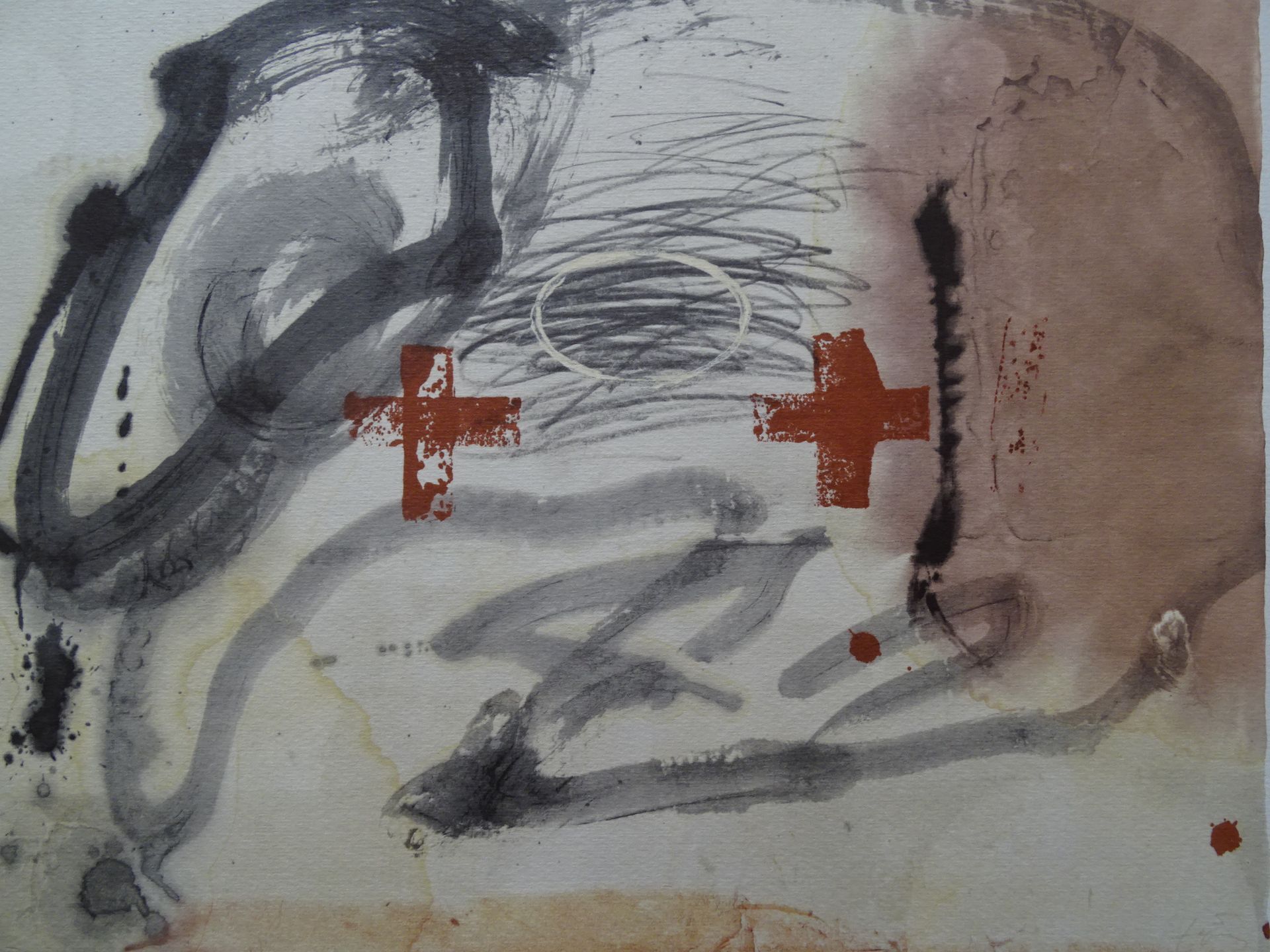 Antoni Tapies (1923-2012) (after) Lithograph, 1982 Publisher: Seat, Italy [...]