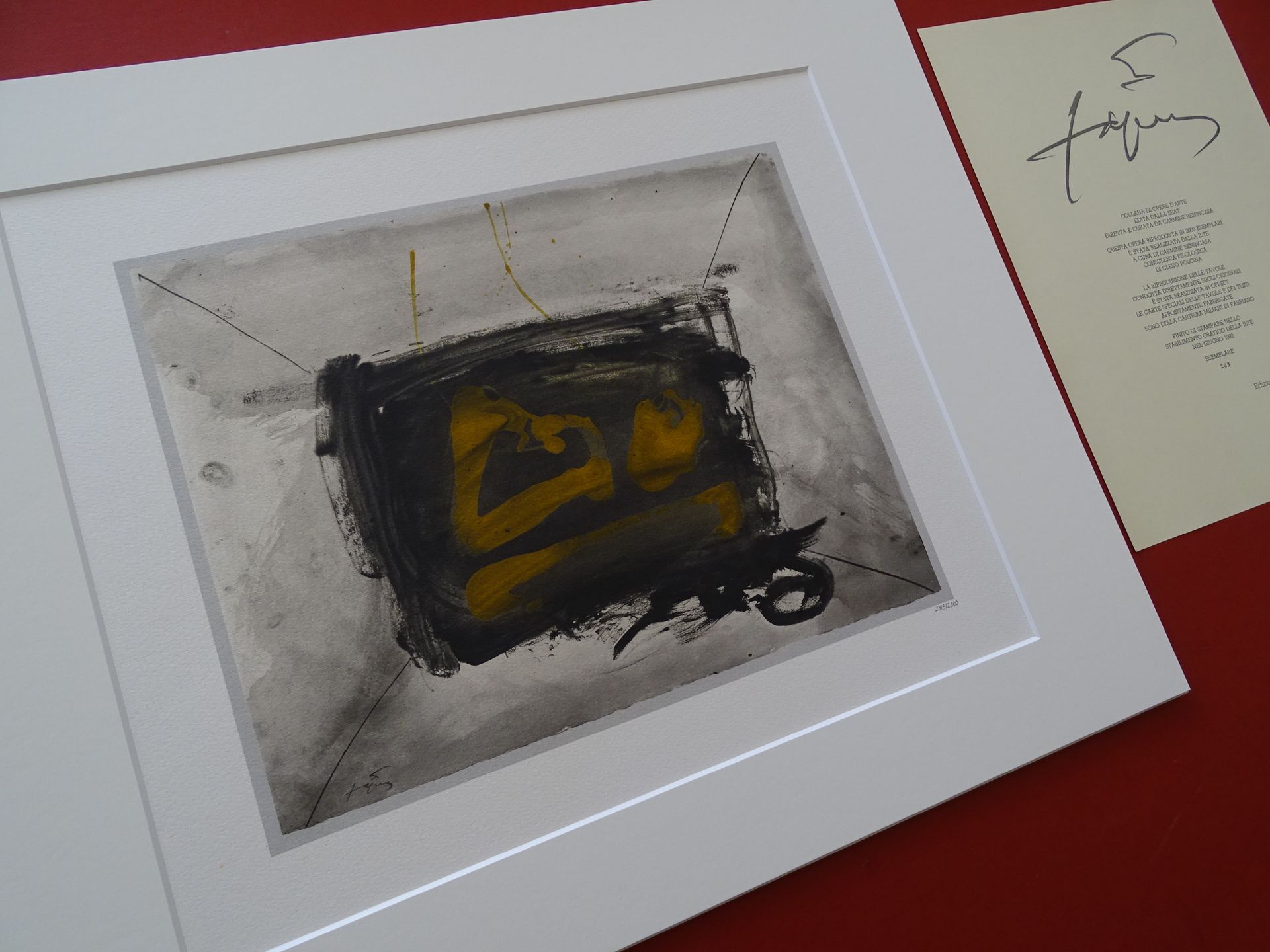 Antoni Tapies (1923-2012) Lithograph, 1982 Publisher: Seat, Italy Hand [...] - Bild 8 aus 12