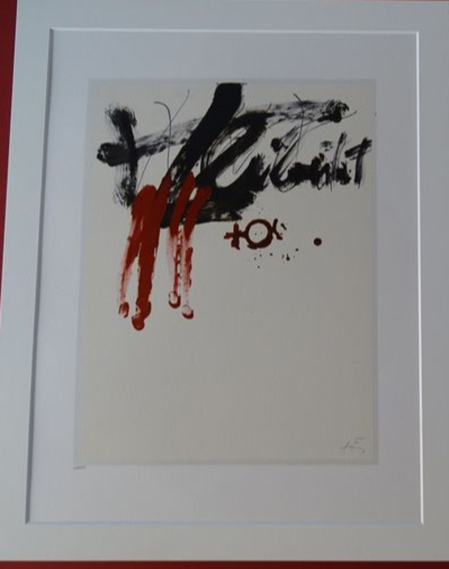 Antoni Tapies (after) Composition, 1982 Lithograph, 50x40 cm including the [...] - Bild 2 aus 5