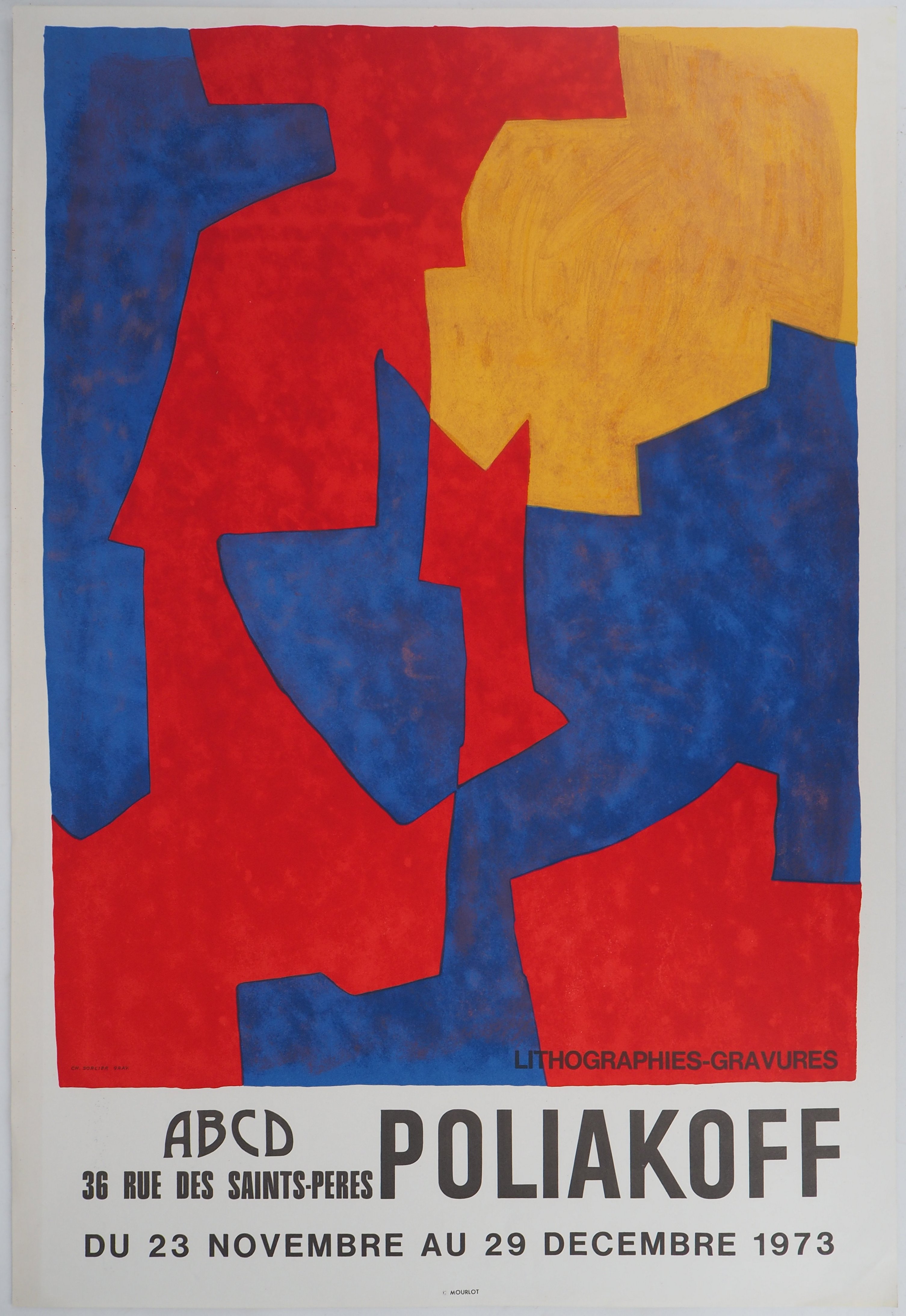 Serge POLIAKOFF (1900 - 1969) Blue and red, 1973 Original period poster printed in [...]