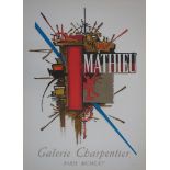 Georges MATHIEU Symbols, 1962 Original lithograph Signed in the [...]