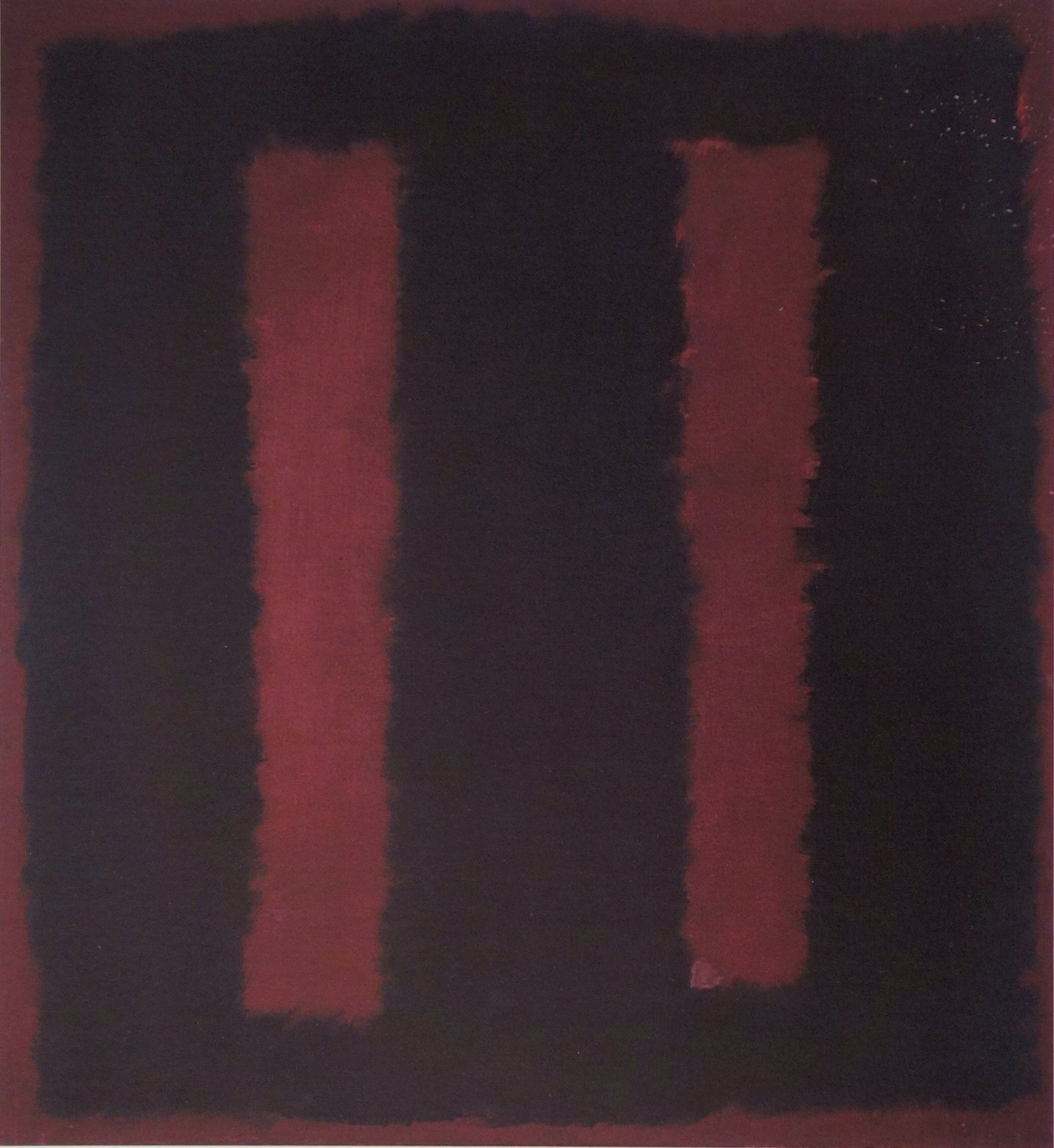 Mark ROTHKO (after) Seagram Murals, Black on Red Giclee on Sommerset Vellum 30 x 40 [...] - Bild 2 aus 4