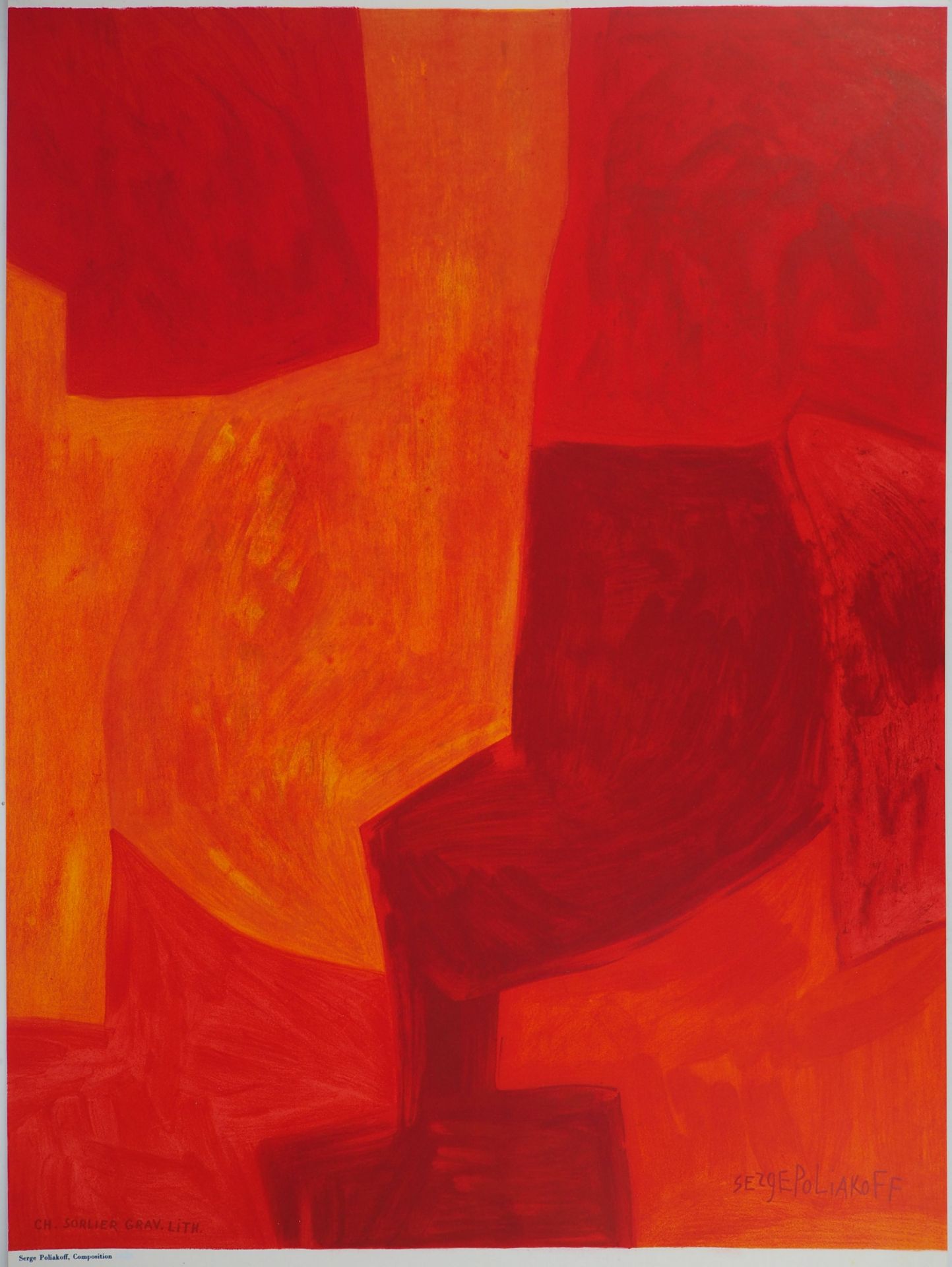 Serge POLIAKOFF (1900 - 1969) Composition rouge, 1977 Original lithograph [...] - Bild 2 aus 9