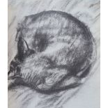 Théophile Alexandre STEINLEN The sleeping cat, 1933 Lithograph on vellum On thin [...]