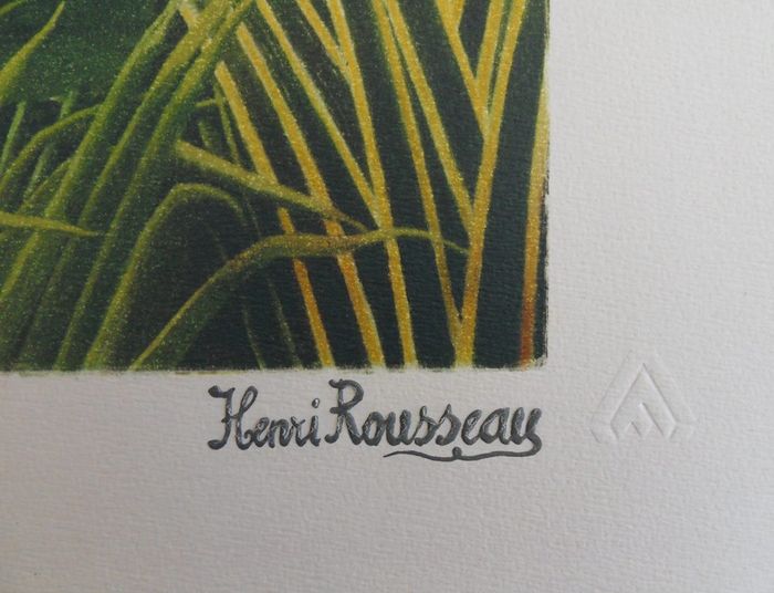 Henri Rousseau (after) Paysage exotique Lithograph made by the Imprimeries [...] - Image 3 of 3