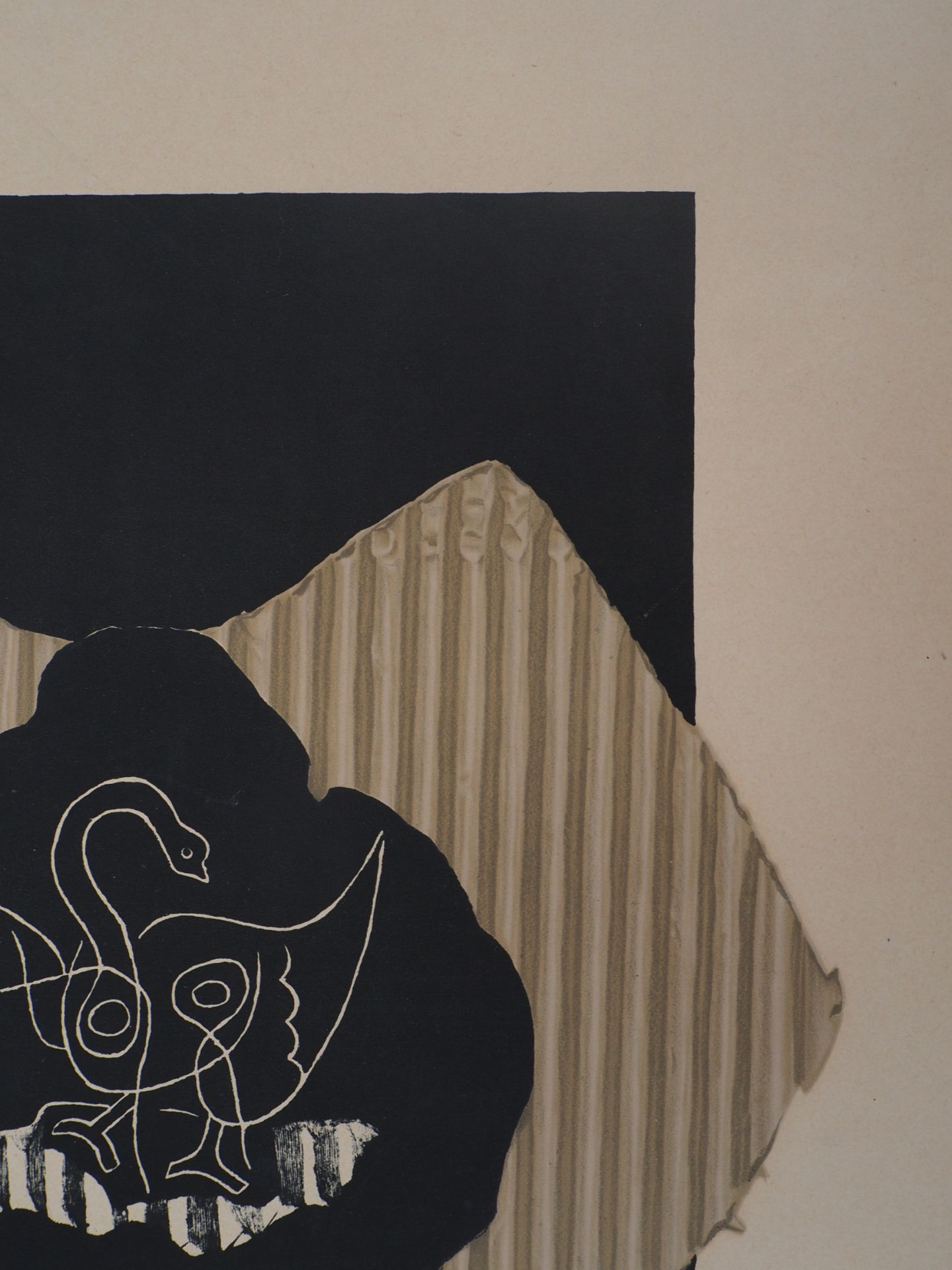 Georges Braque The Swan, 1946 Original lithograph signed on thick paper Signed in the [...] - Bild 4 aus 5