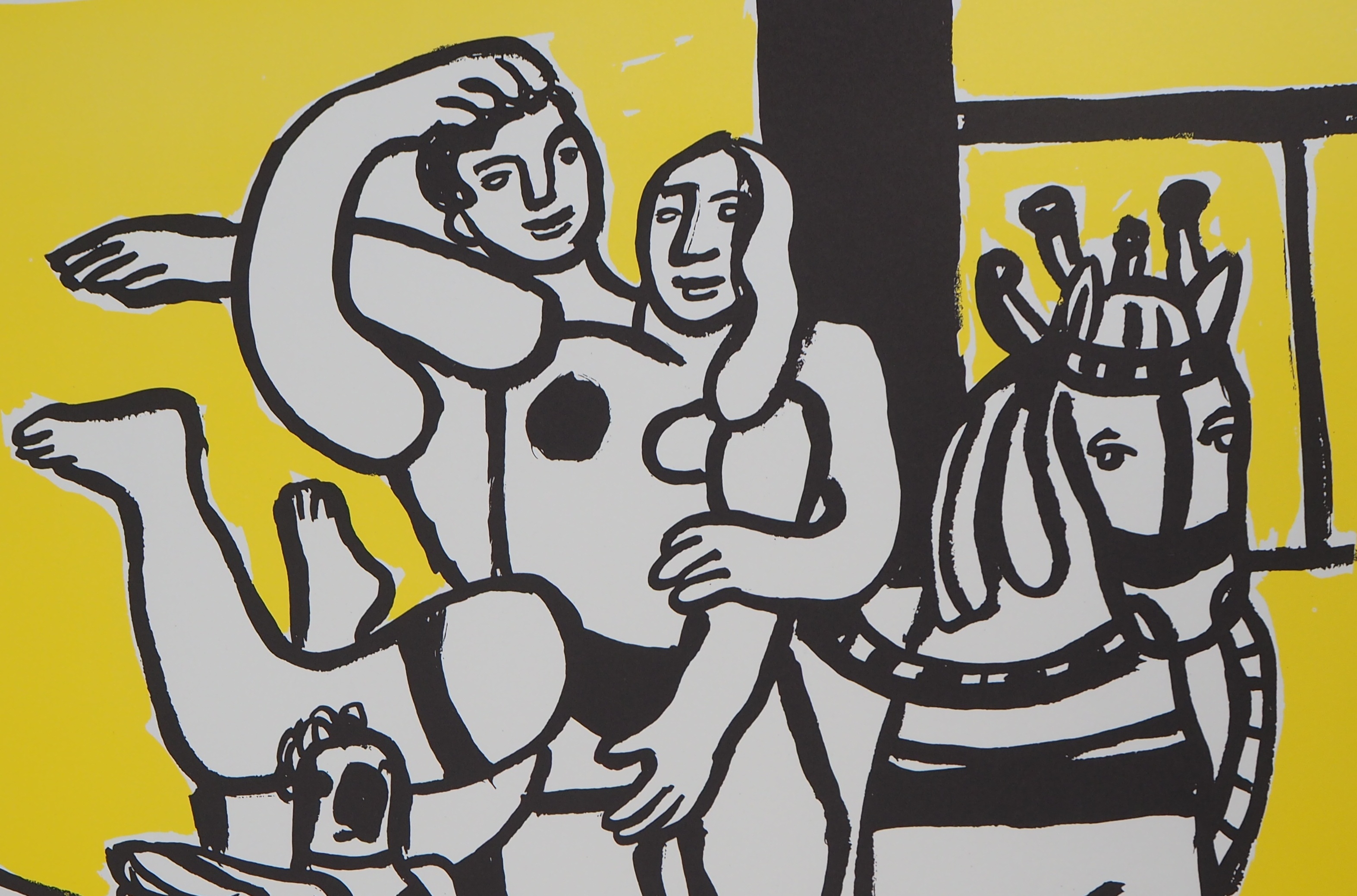 Fernand LEGER (1881 - 1955), Lovers and horse Colored lithograph Signed in the [...] - Image 6 of 6