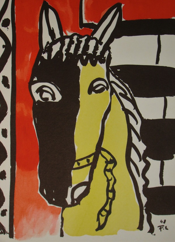 Fernand Léger (after) Cheval sur fond rouge, 1951 Lithograph with stencil [...] - Image 9 of 12