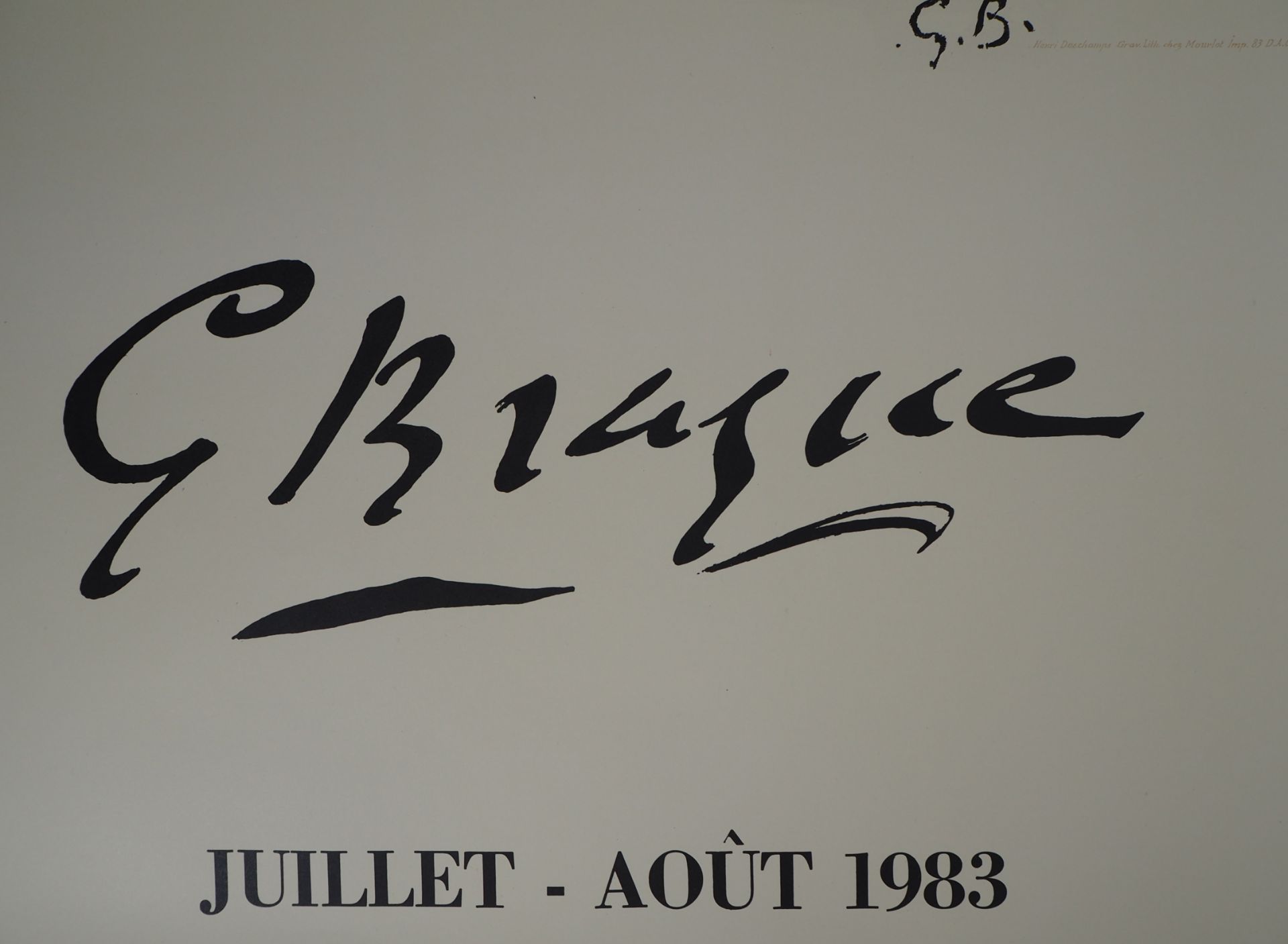 Georges Braque (1882-1963) The Doves Lithograph on poster paper Signed in the [...] - Bild 7 aus 7