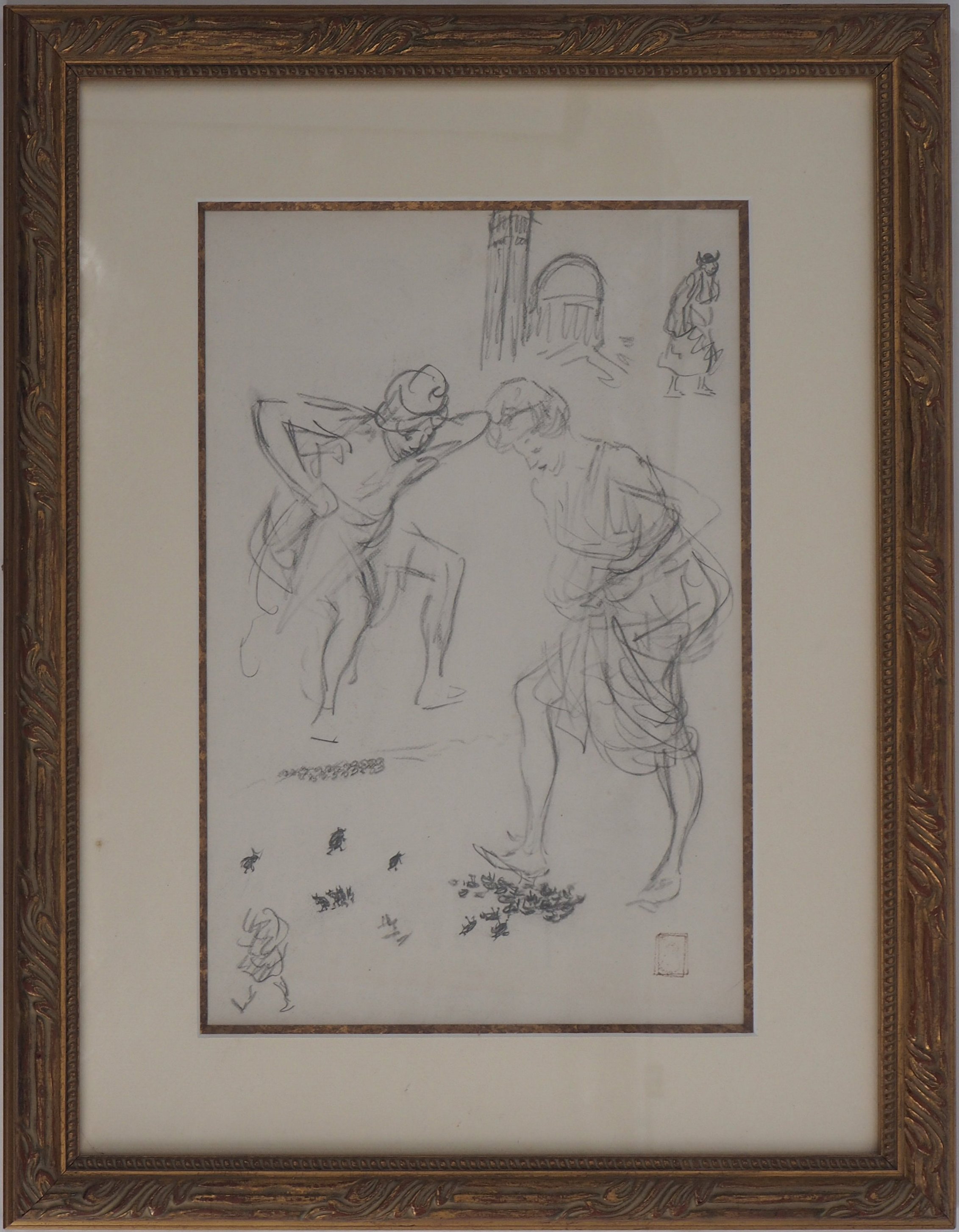 Théophile-Alexandre Steinlen (1859-1923) The chase of the bedbugs Original drawing [...]