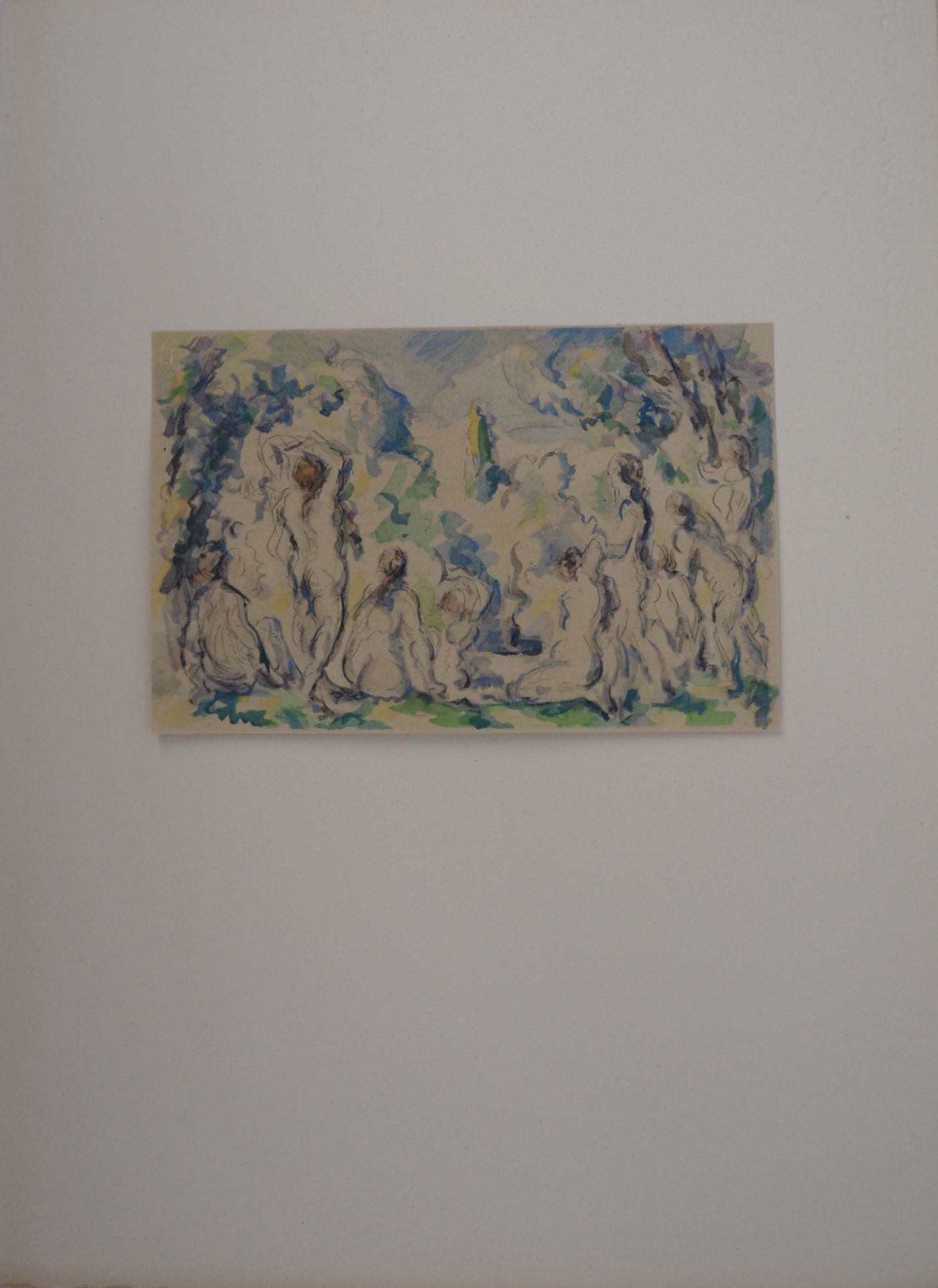 Paul CEZANNE (after) Bathers in a landscape Lithograph and stencil Based on a [...] - Bild 2 aus 6