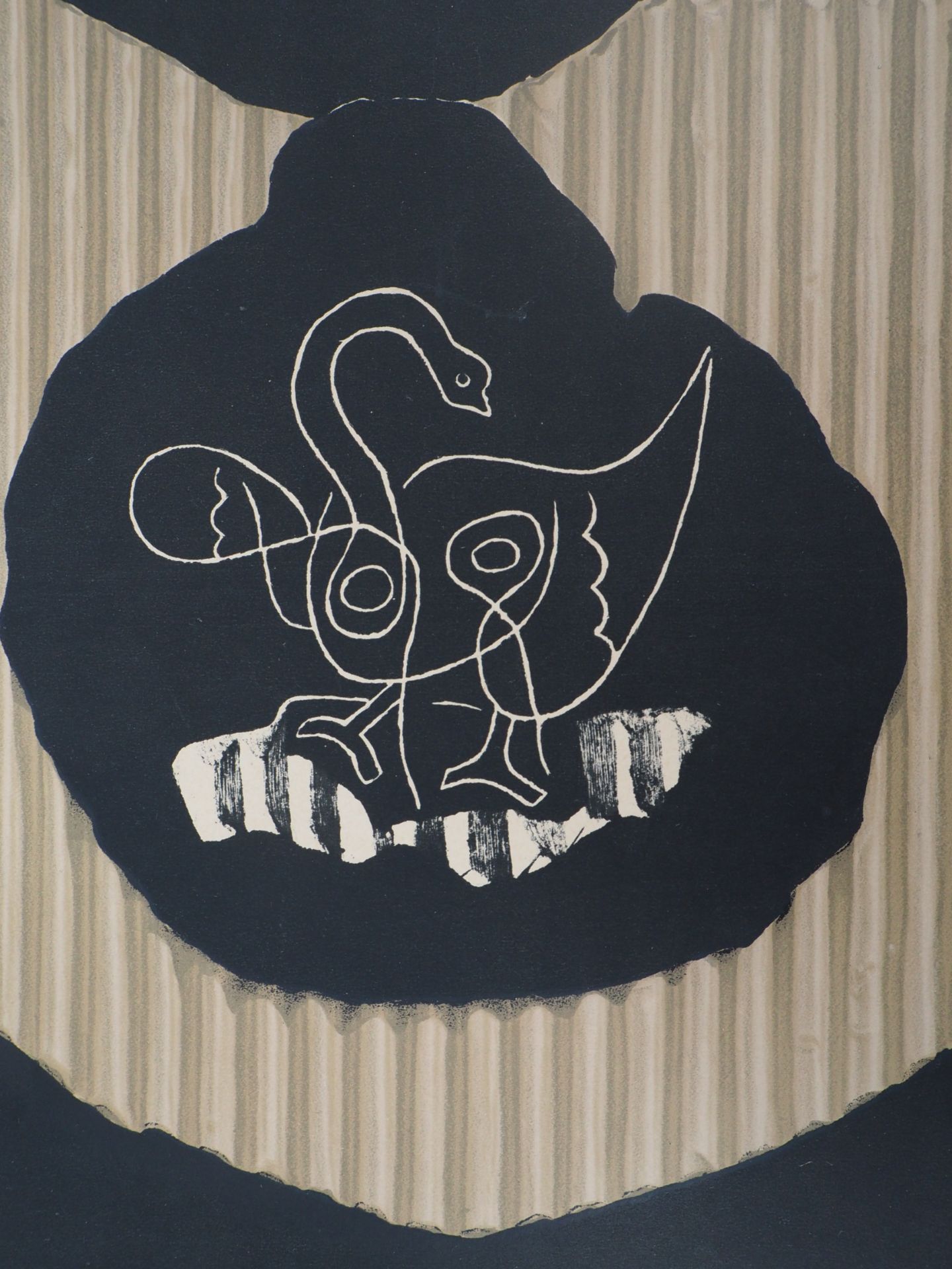 Georges Braque The Swan, 1946 Original lithograph signed on thick paper Signed in the [...] - Bild 3 aus 5