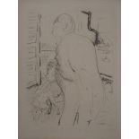 Pierre BONNARD Gentleman and his dog Lithograph Signed in the plate On fine Vellum [...]