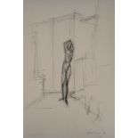 Alberto Giacometti (1901-1966) (after) Stading nude Lithograph after the 1946 [...]
